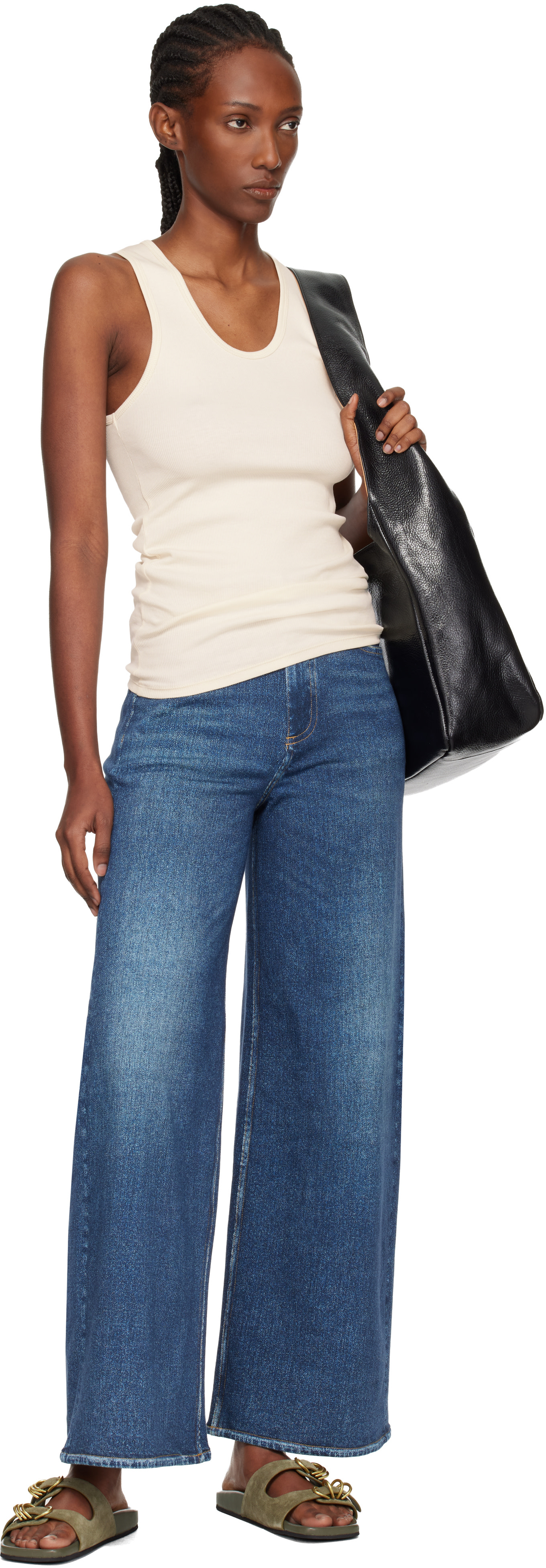 rag & bone - Jean écourté Sofie bleu en Miramar