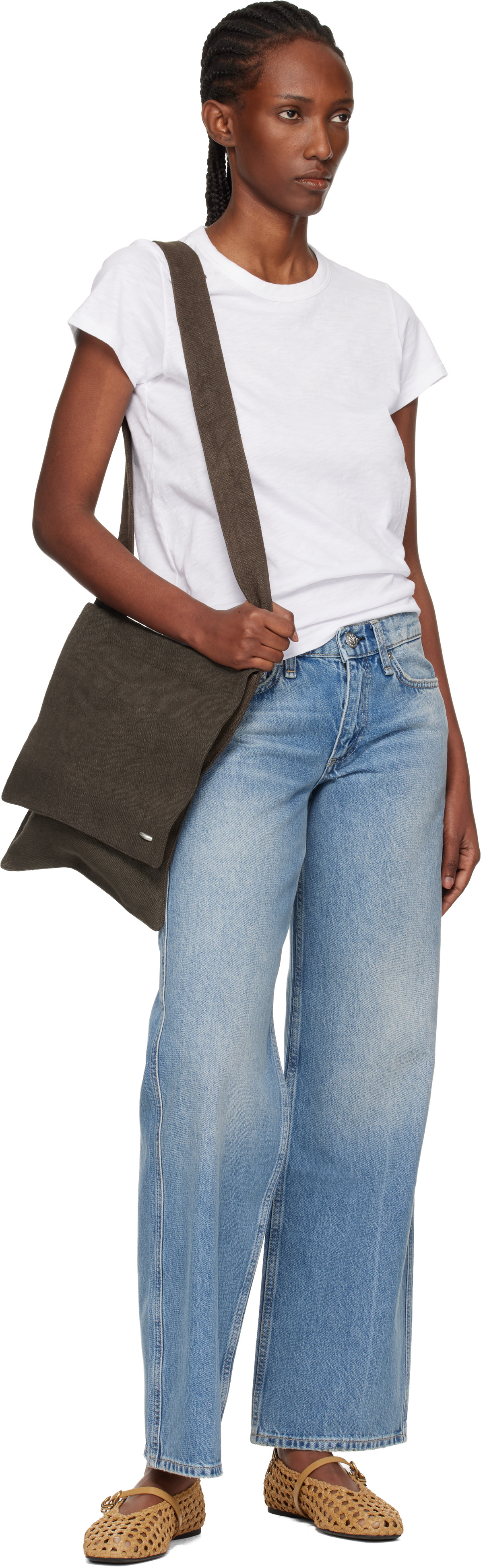 rag & bone - Jean droit et décontracté Saige bleu