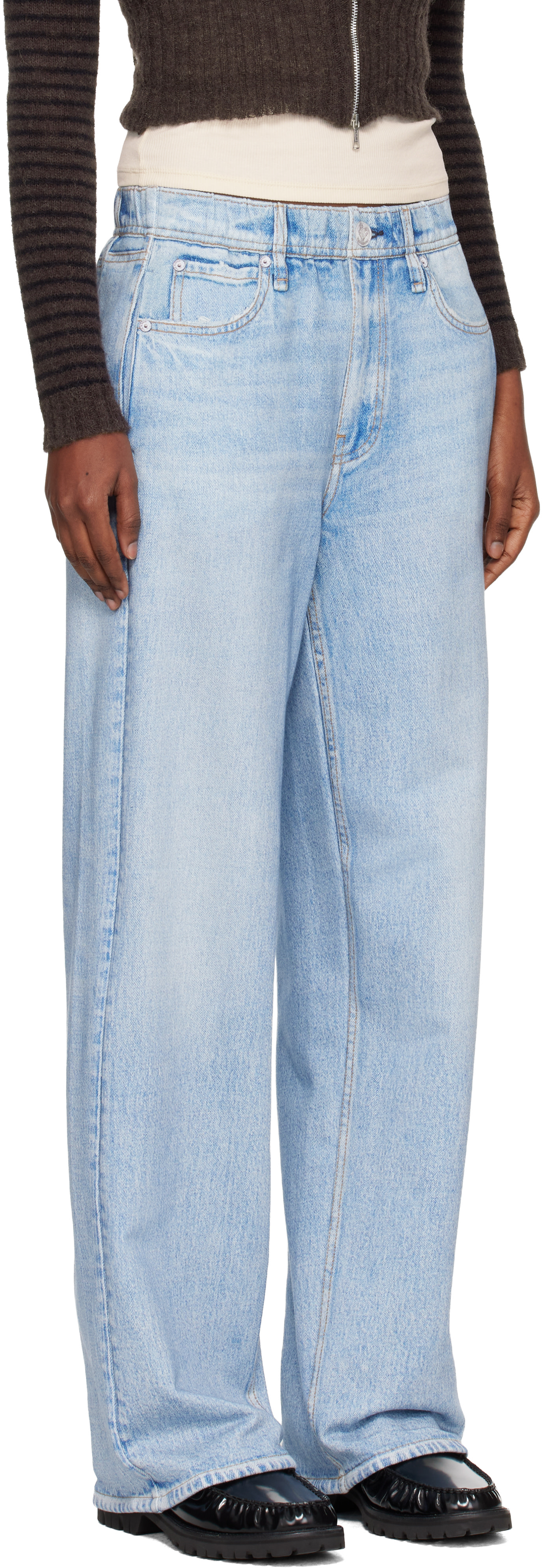 rag & bone - Jean ample bleu en Miramar