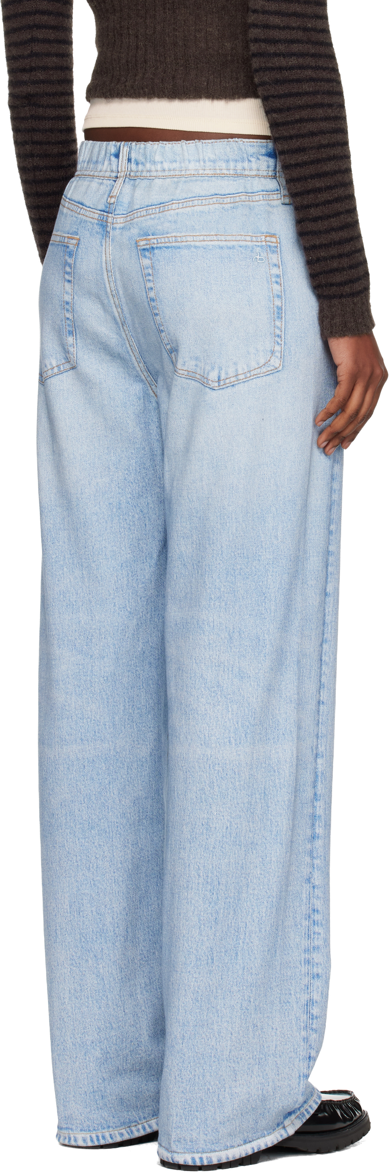 rag & bone - Jean ample bleu en Miramar