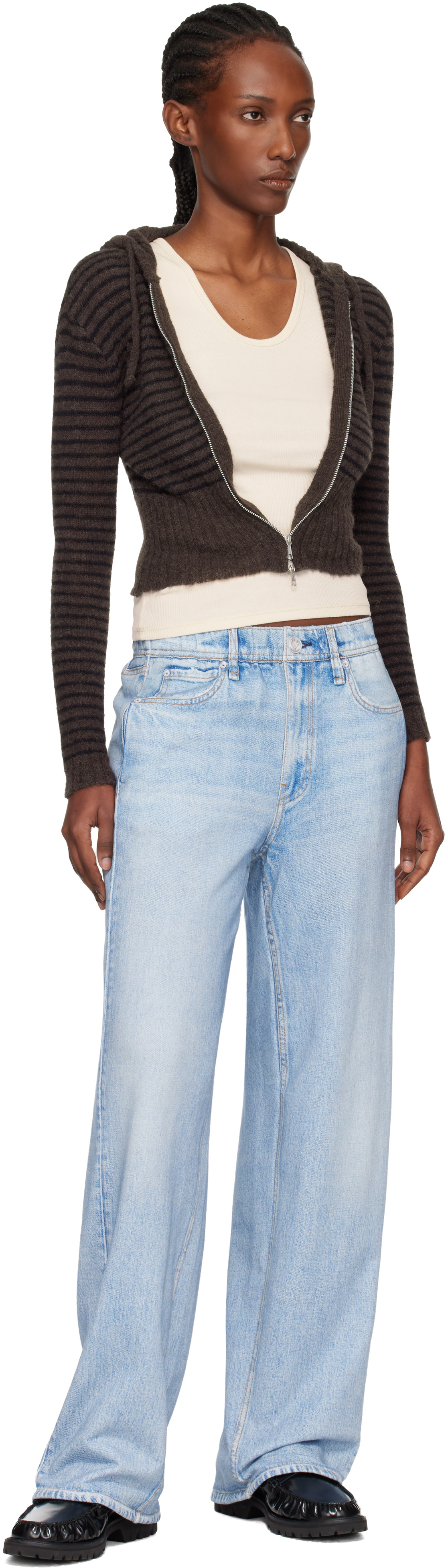 rag & bone - Jean ample bleu en Miramar
