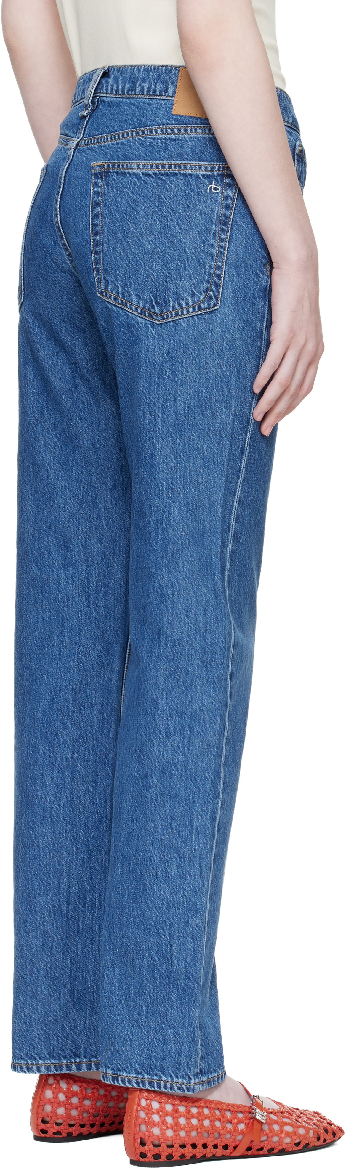 rag & bone - Jean droit Harlow bleu