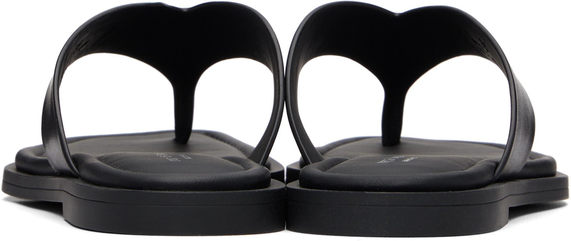 Rag & Bone - Black Leather Upper Thong Sandals Sz 8.5 Women main image 3