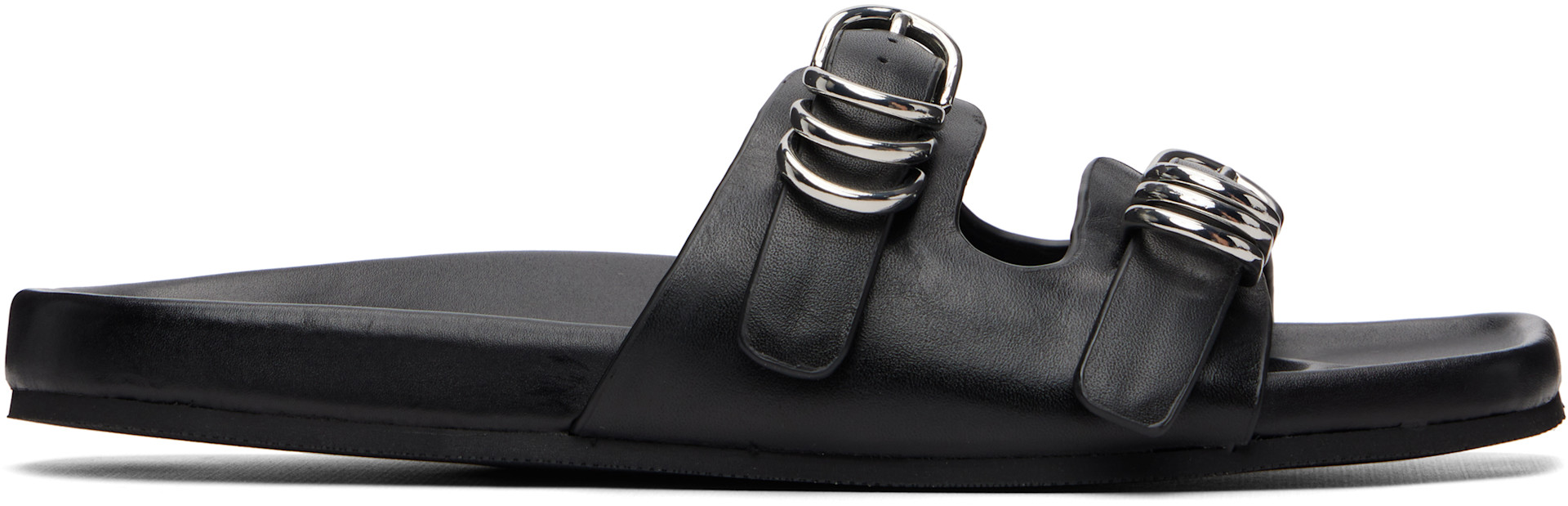 rag & bone - Black Rue Leather Sandals