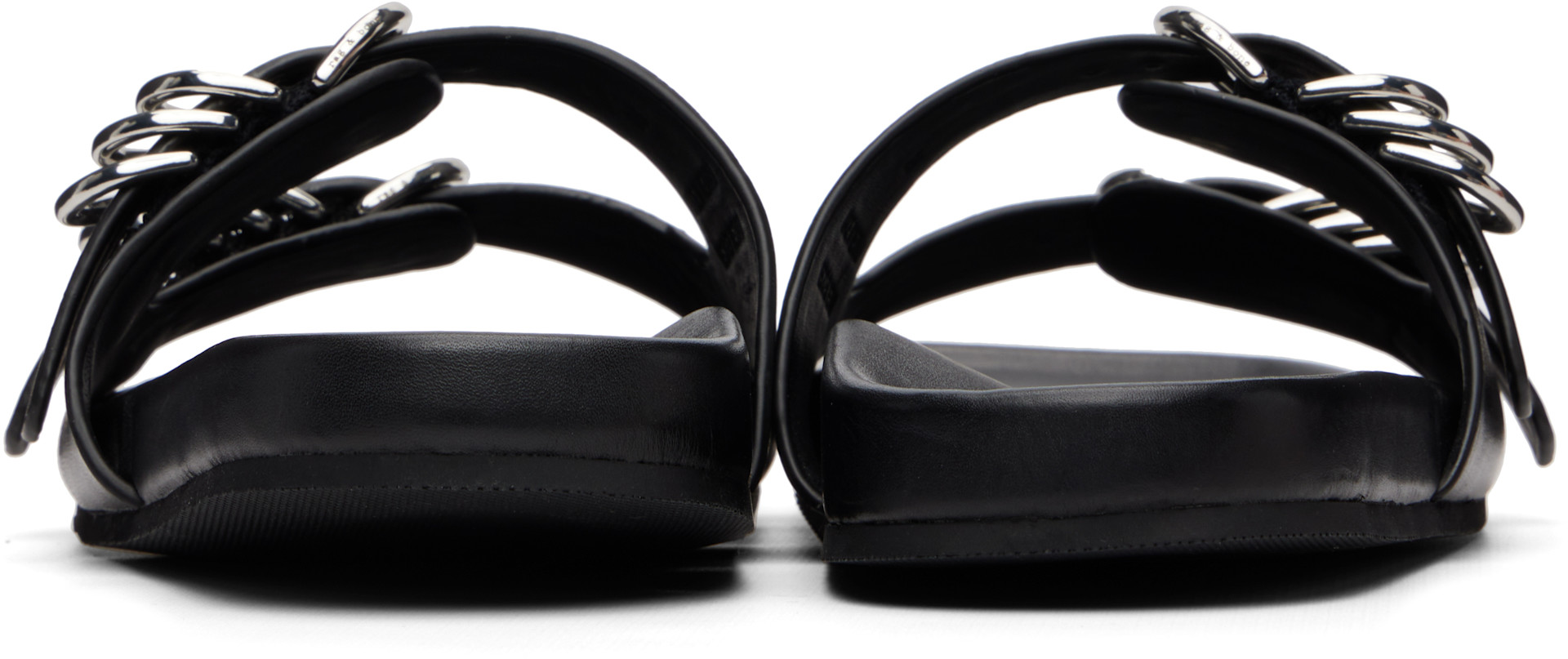 rag & bone - Black Rue Leather Sandals