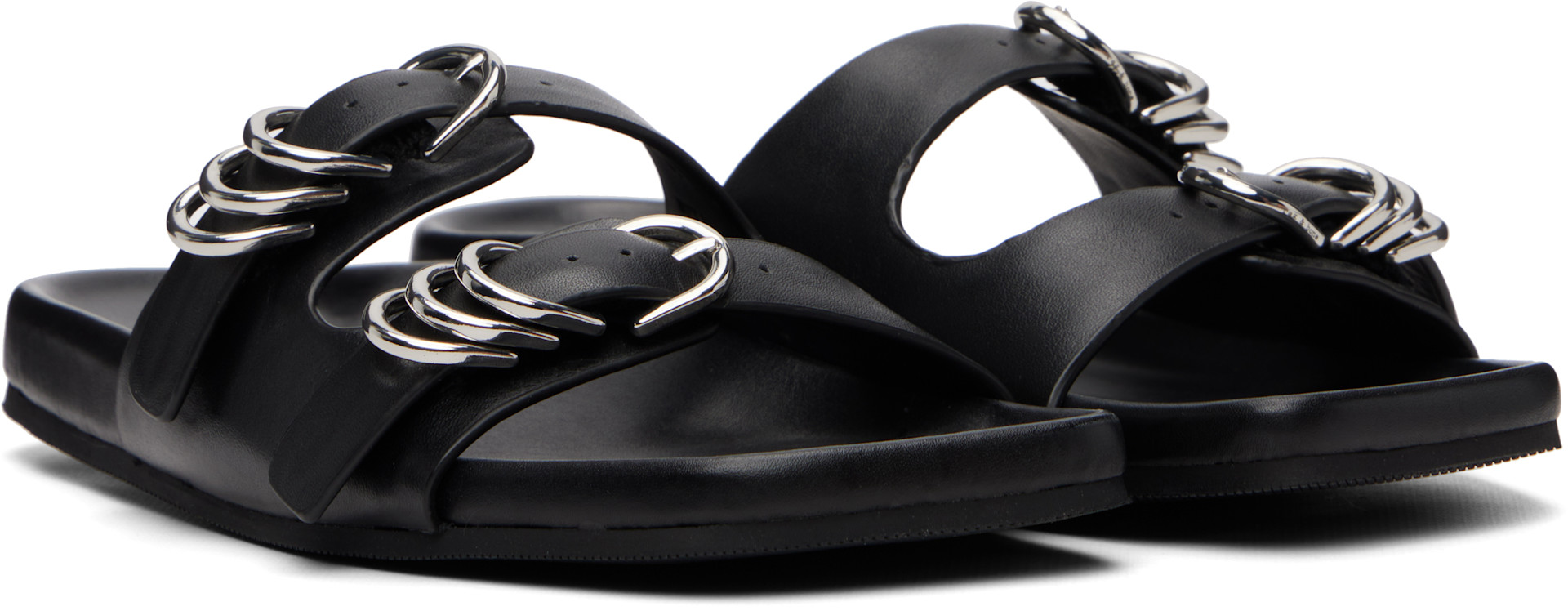 rag & bone - Black Rue Leather Sandals