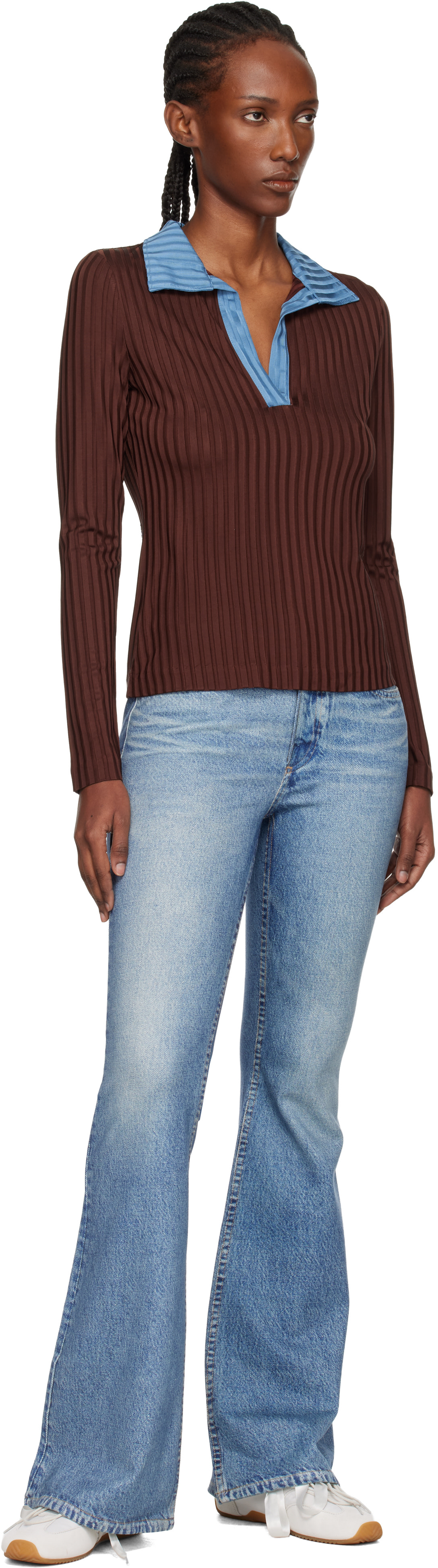 rag & bone - Baskets de course de style ballet Emilee blanches