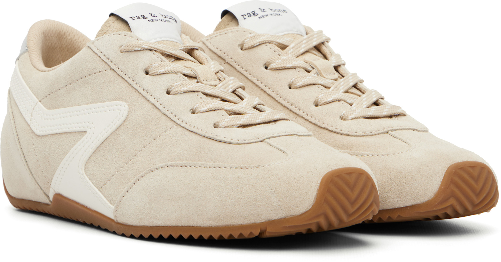 rag & bone - Baskets de course étroites rétro beiges
