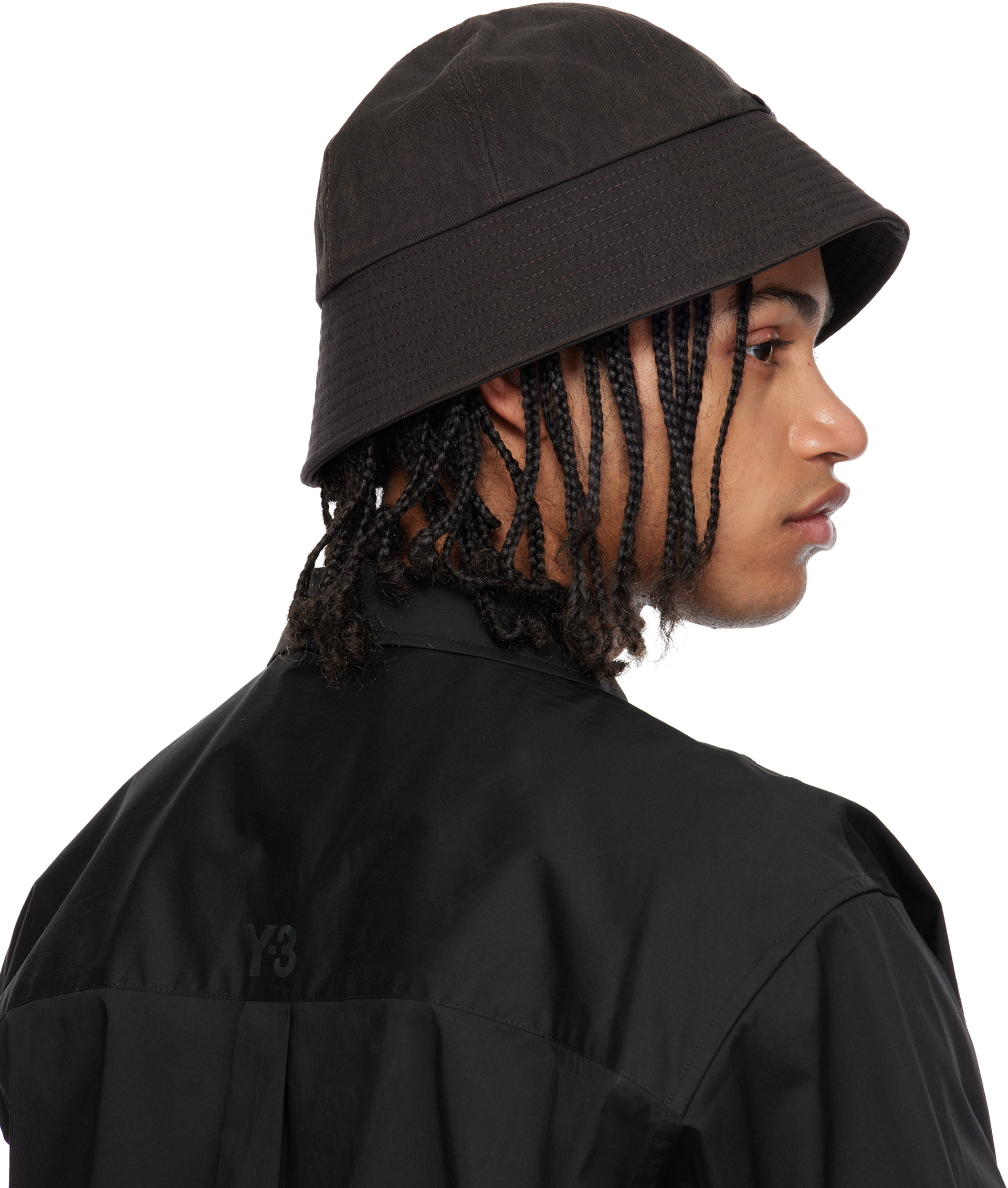 Comme des Garçons Homme: ブラウン Garment Dyed オックスフォード