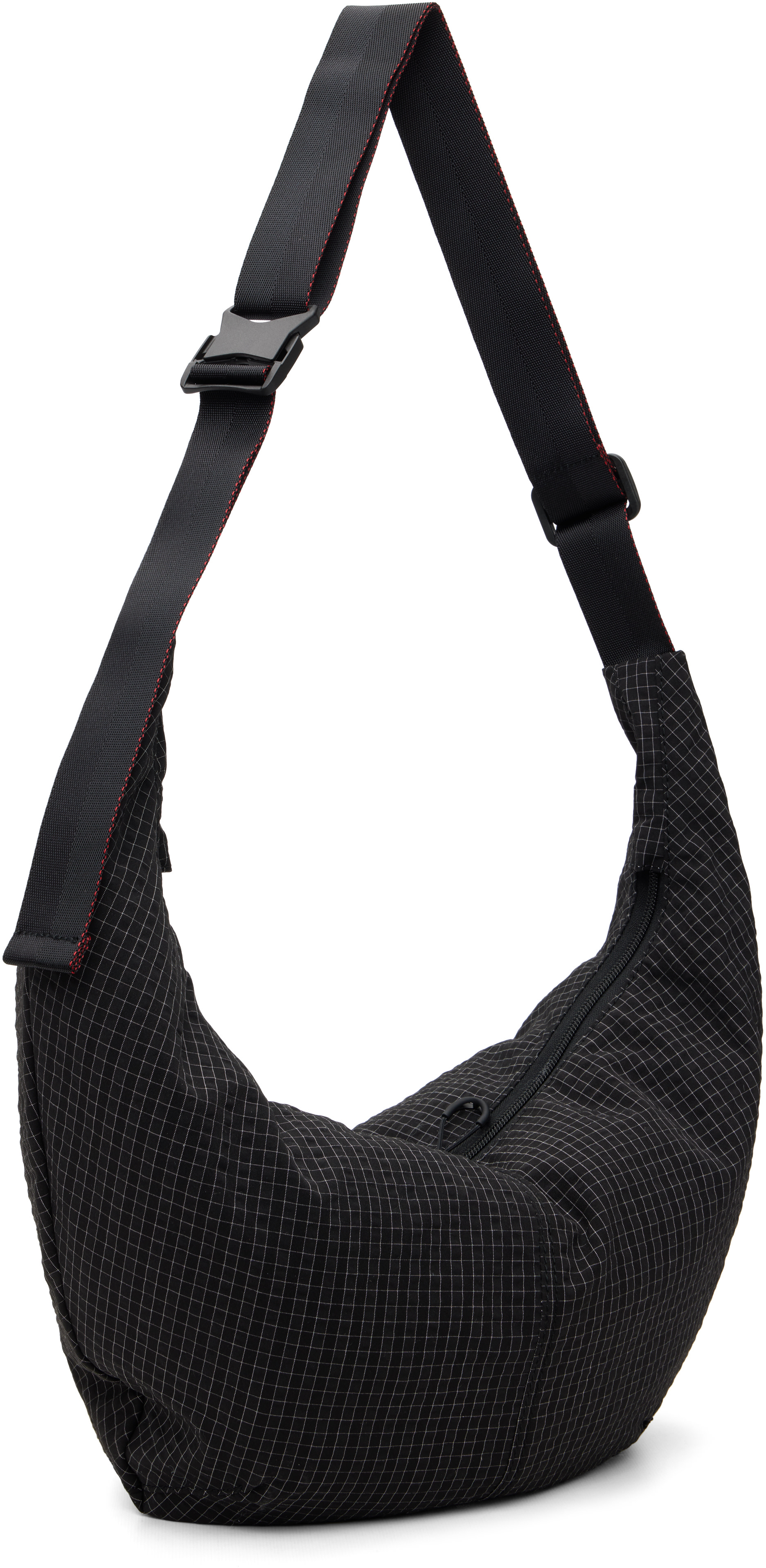 COMME des GARCONS HOMME HOMME リバーシブルバッグ Comme des Garçons Homme: Black Grid Check Pattern Bag | SSENSE