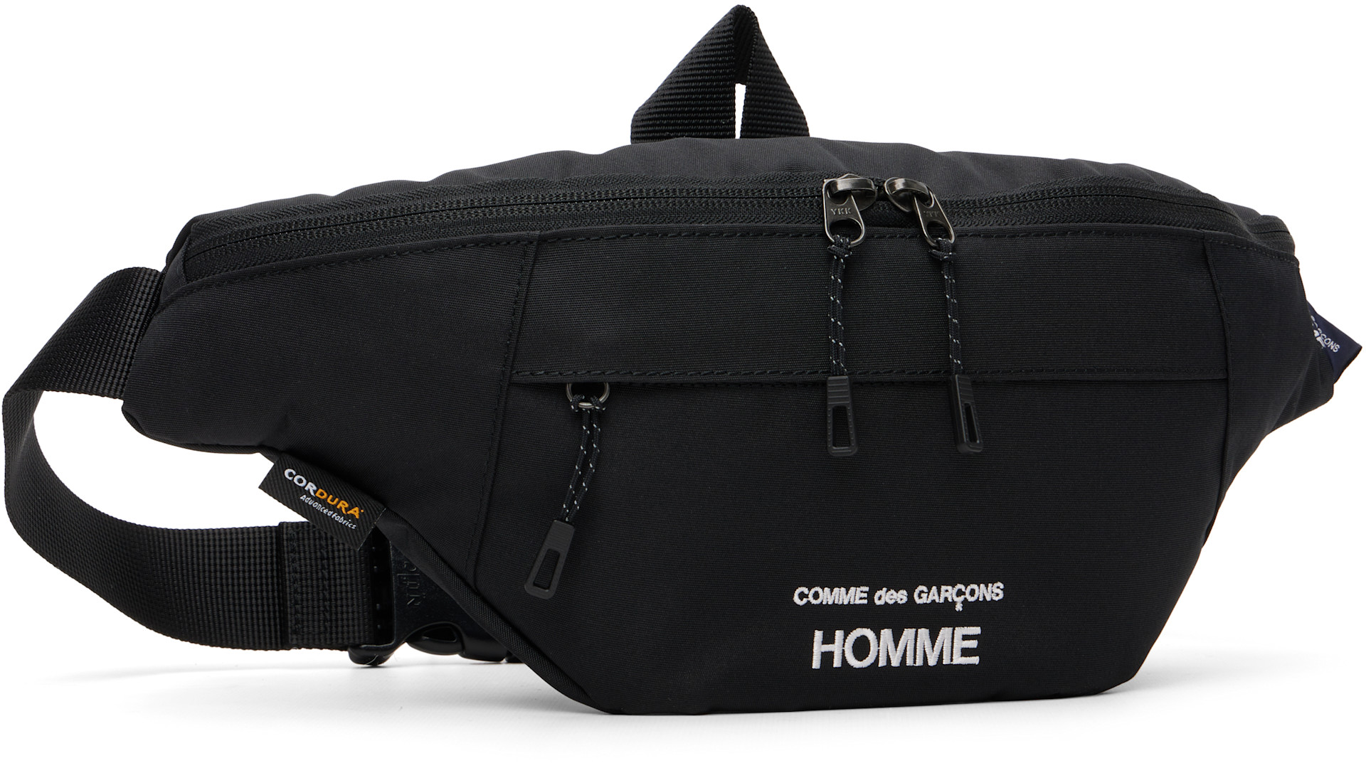 Comme des Garçons Homme: ブラック Cordura ベルトバッグ | SSENSE 日本