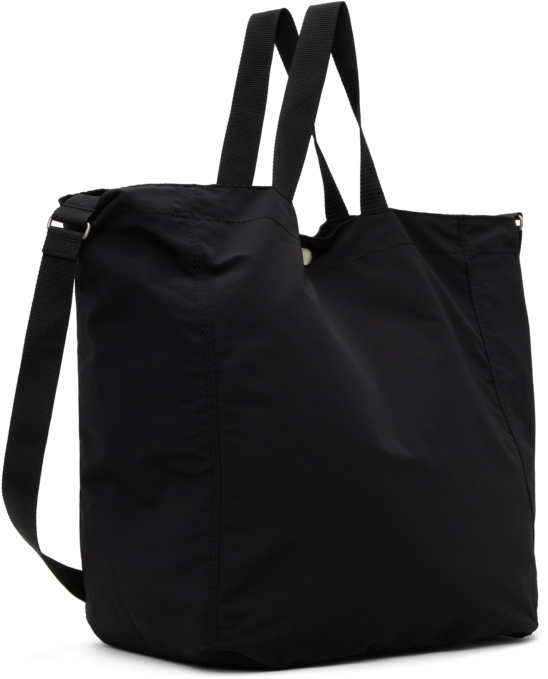 Comme des Garçons Homme: ブラック コットン ナイロン グログラン