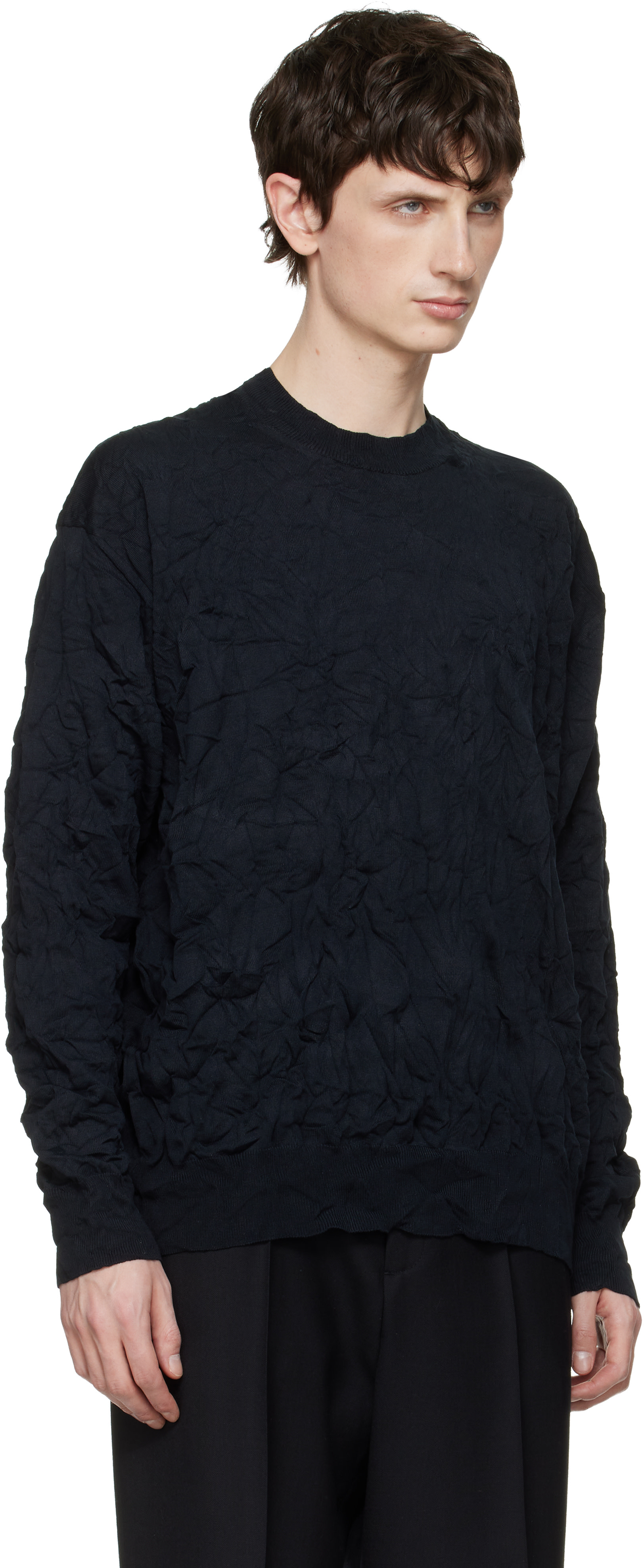 Comme des Garçons Homme - 네이비 니트 스웨터
