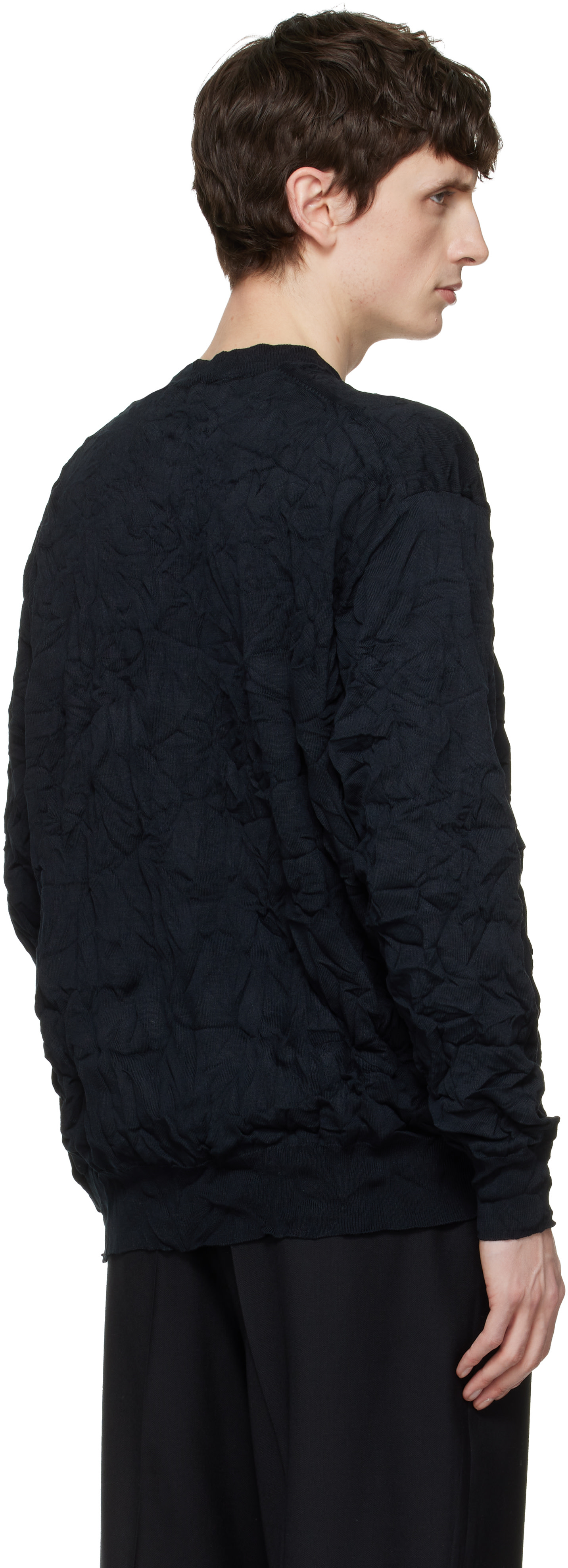 Comme des Garçons Homme - 네이비 니트 스웨터