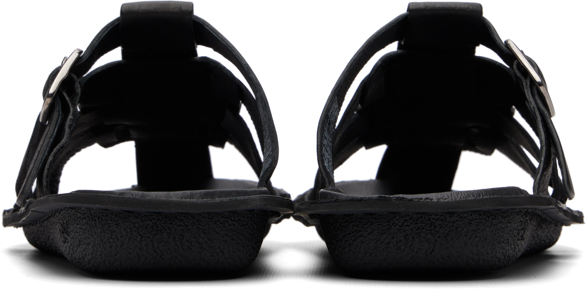 COMME des GARCONS HOMME PLUS サンダル Comme des Garçons Homme: ブラック VIBAeエディション Steer Smooth