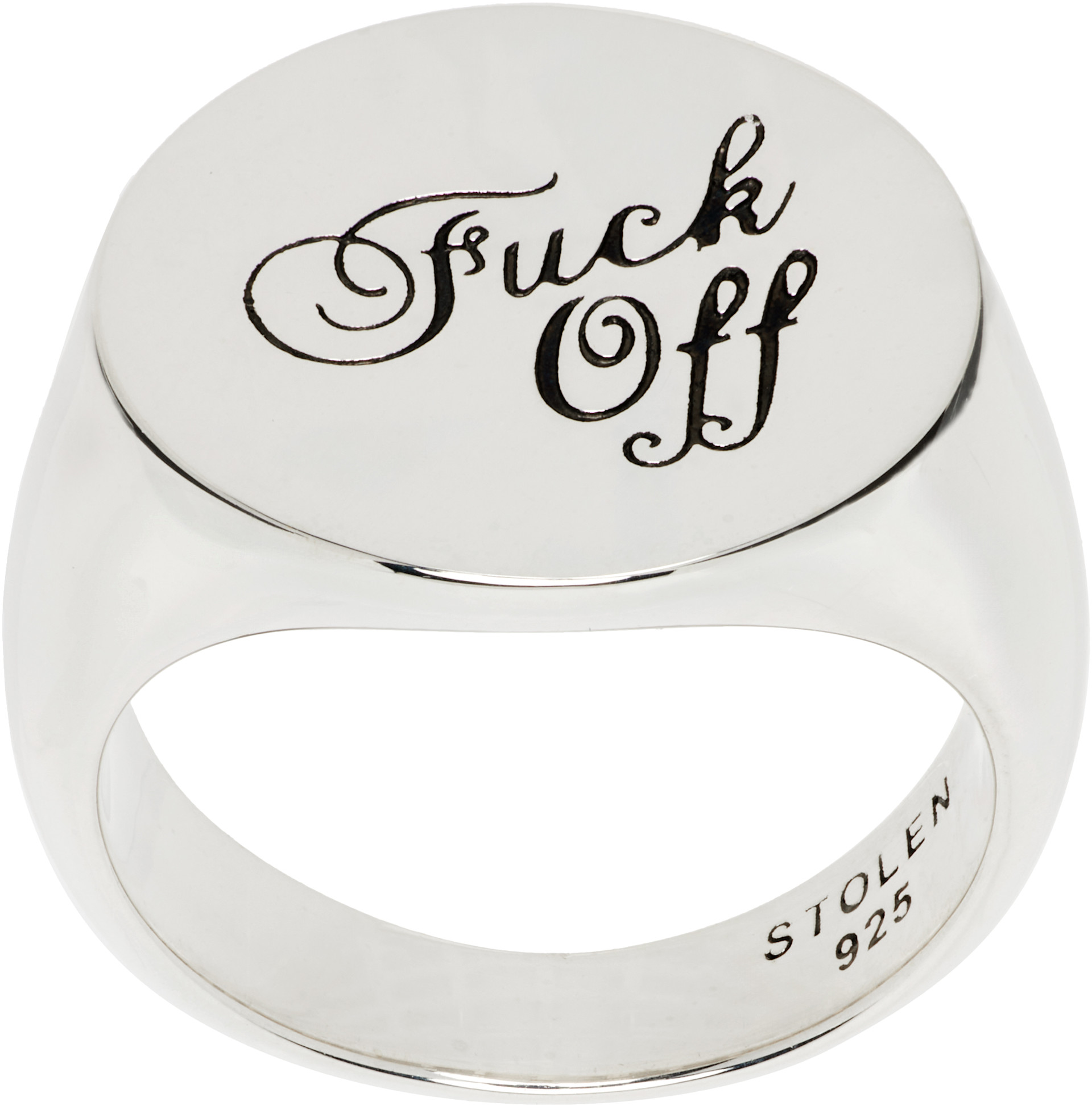 Stolen Girlfriends Club: Warm Welcome Signet Ring | SSENSE