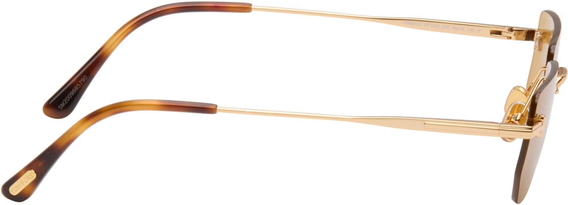 TOM FORD - Lunettes de soleil Ethan dorées