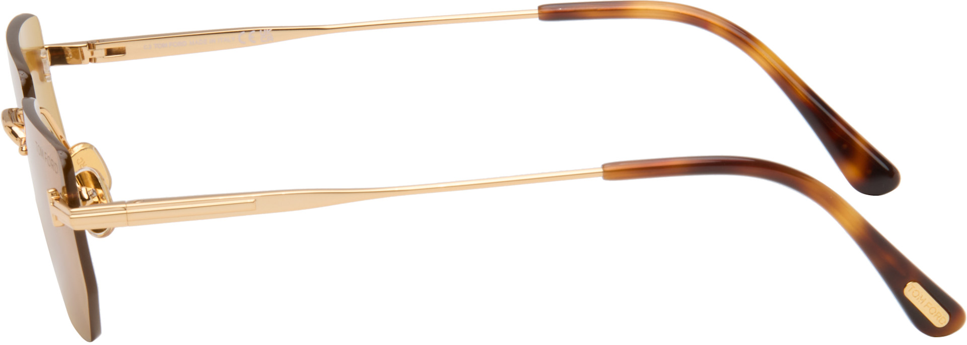 TOM FORD - Lunettes de soleil Ethan dorées