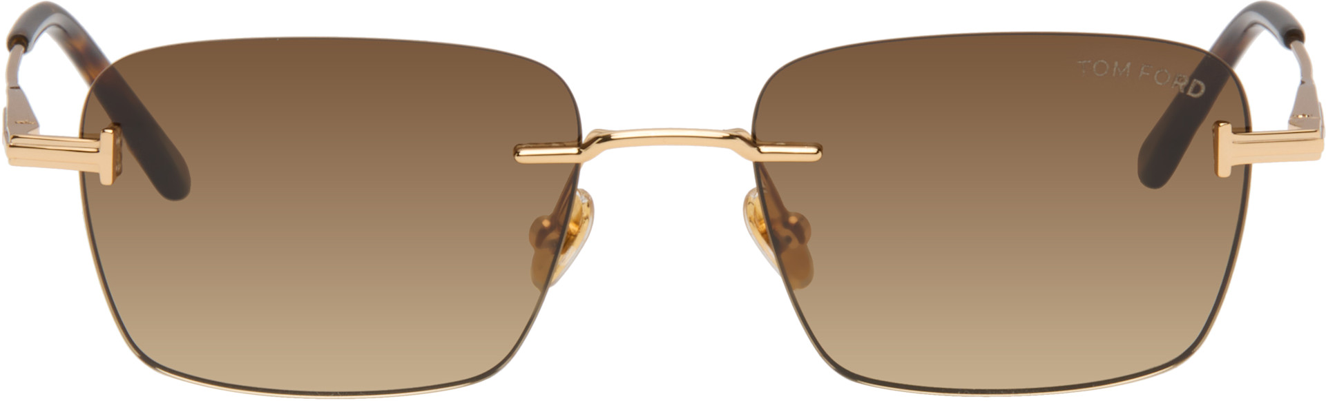 TOM FORD - Lunettes de soleil Jake dorées