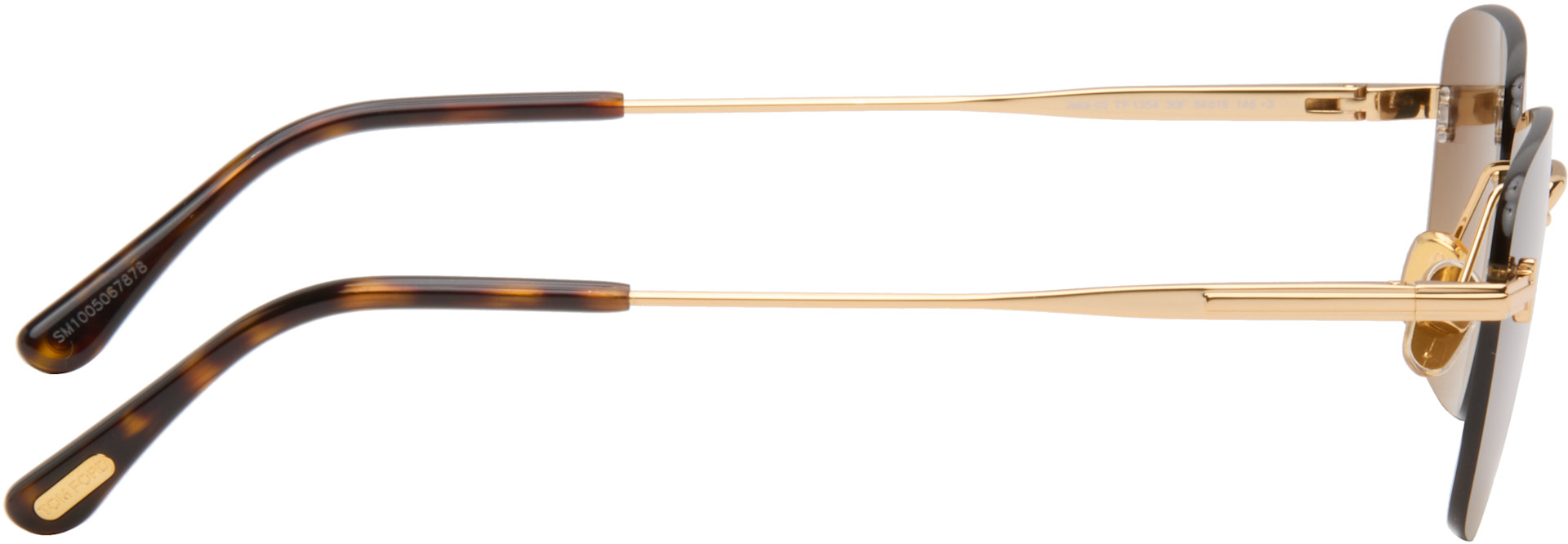 TOM FORD - Lunettes de soleil Jake dorées