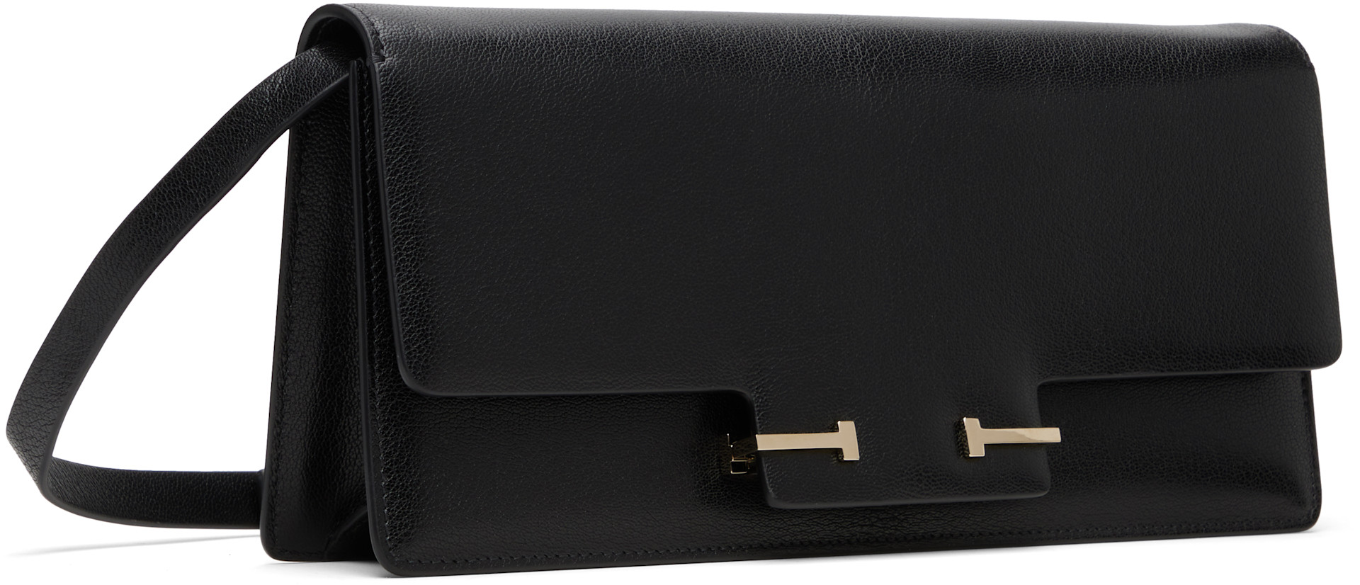 TOM FORD - Sac à bandoulière horizontal Aube souple noir en cuir