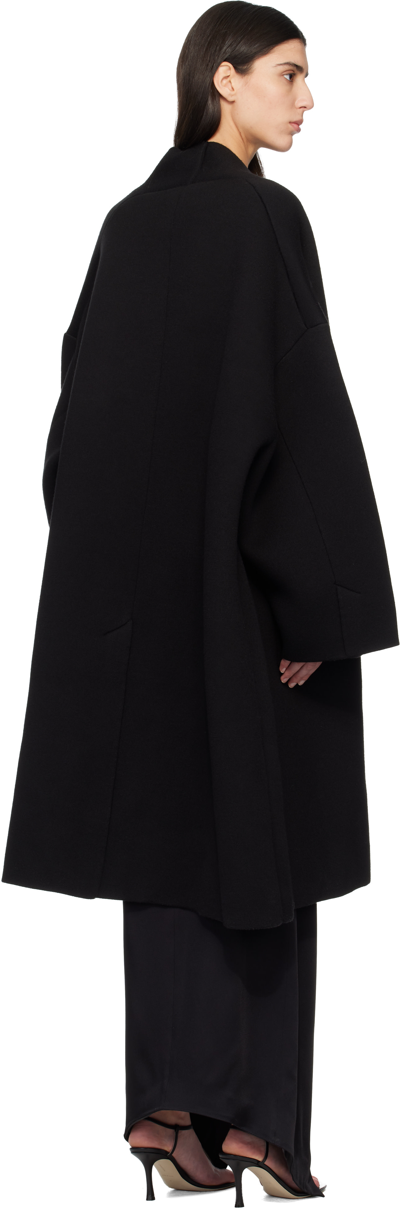 TOM FORD - ブラック Sculptural Interlock Open コート