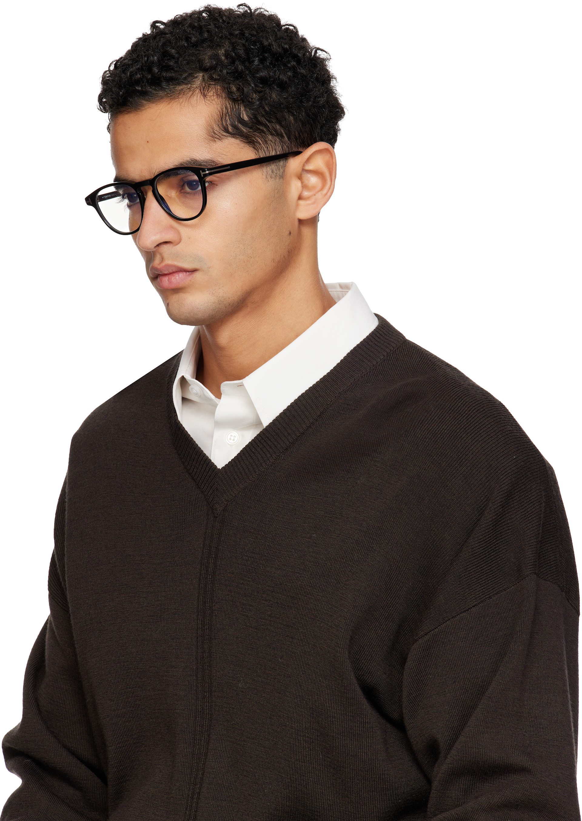 TOM FORD - Lunettes rondes noires