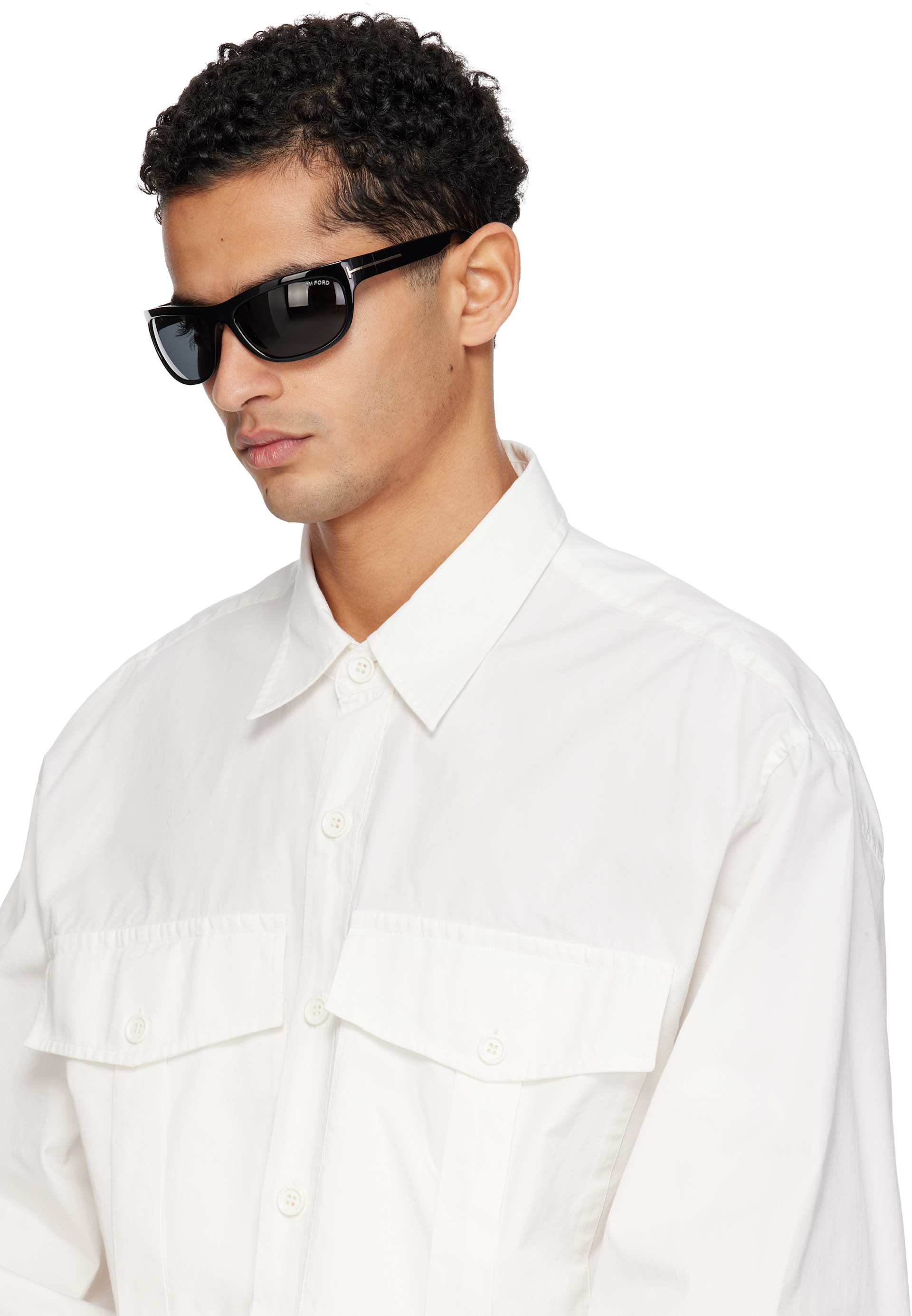 TOM FORD - Lunettes de soleil Anders noires