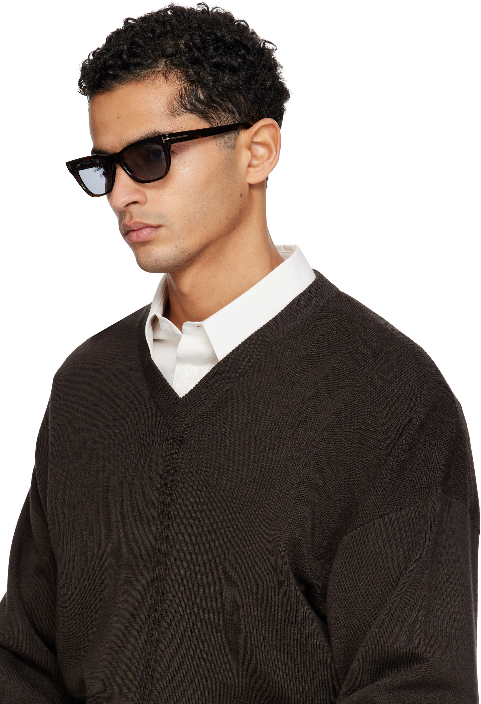 TOM FORD - Brown Penn Sunglasses