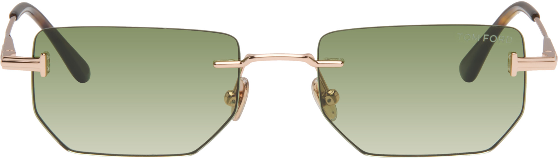 TOM FORD - Rose Gold Ethan Sunglasses