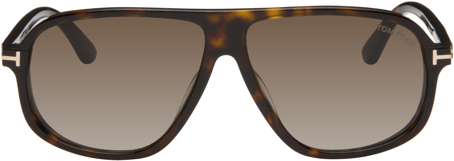 TOM FORD: Brown Guillaume Sunglasses | SSENSE