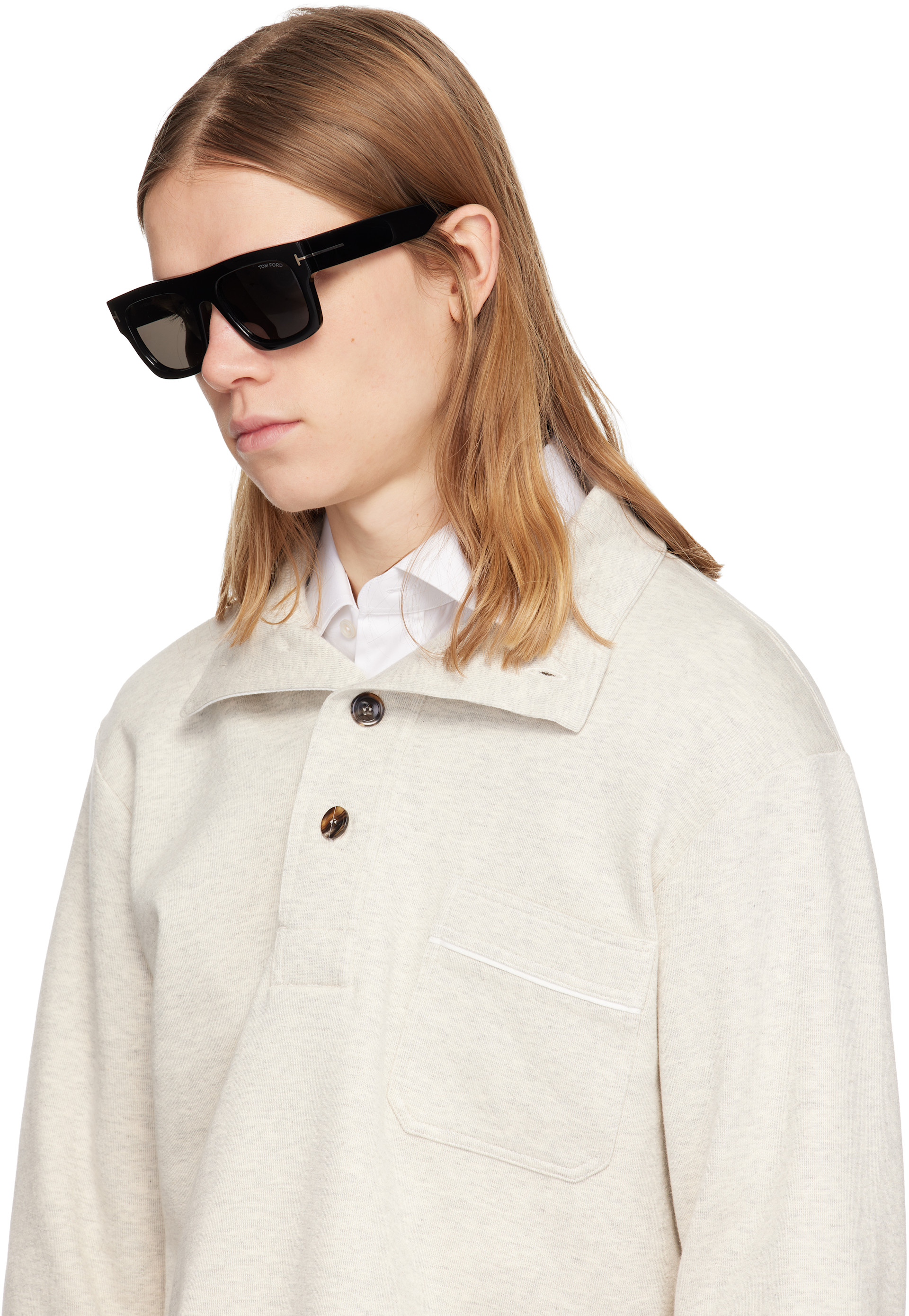 TOM FORD - Lunettes de soleil Fausto noires