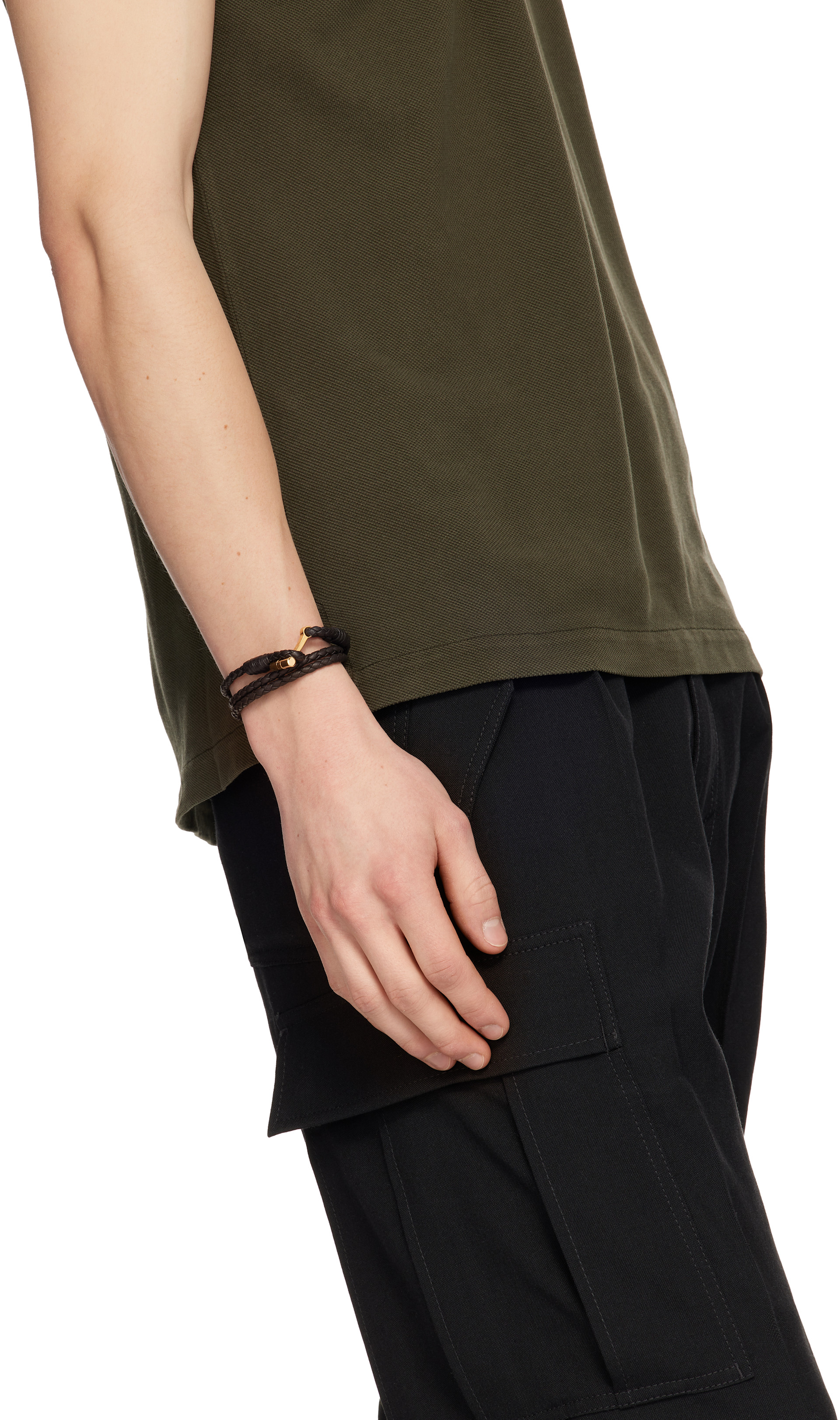 TOM FORD - Braided Leather T ブレスレット