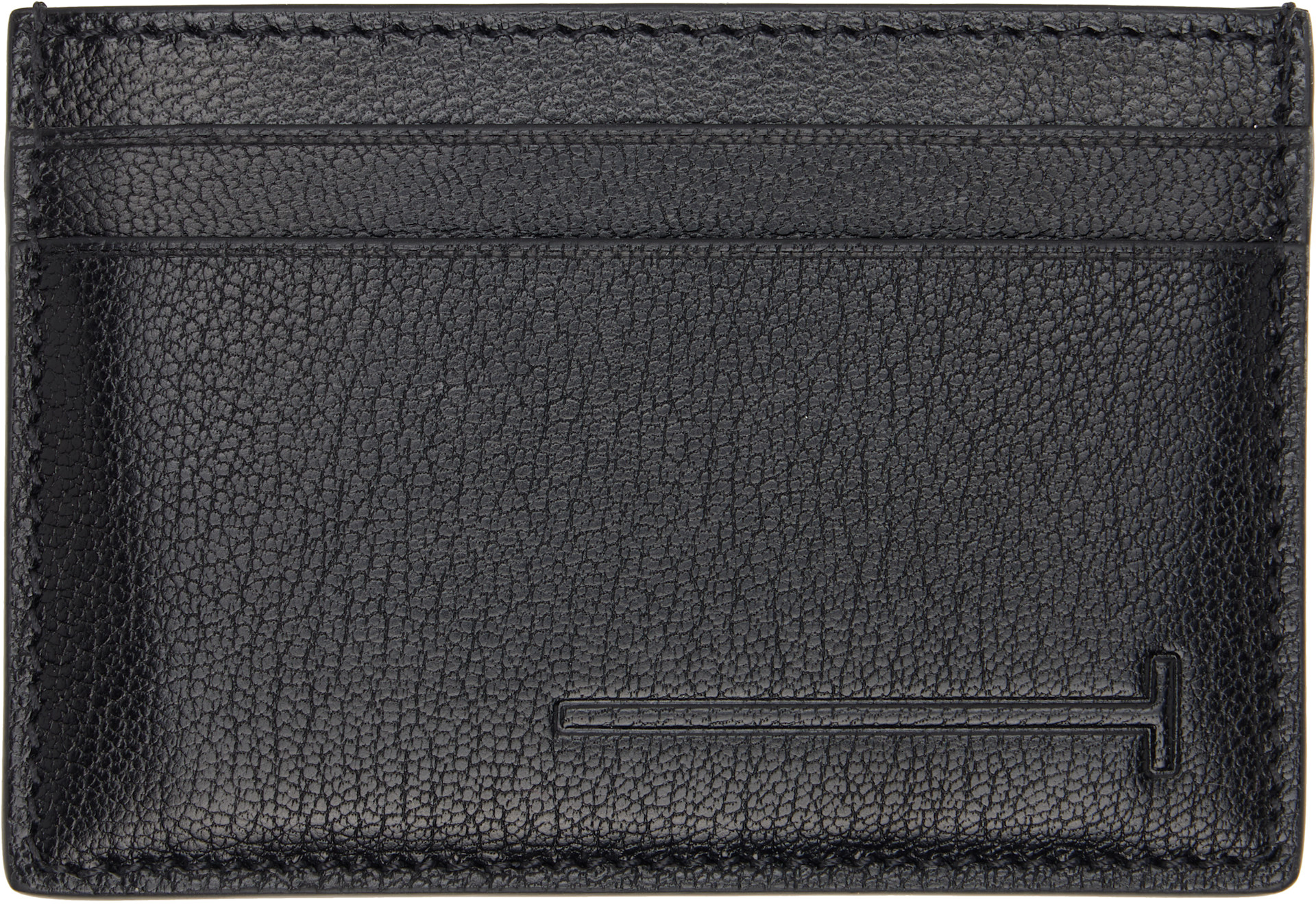 TOM FORD: ブラック Elongated T Line Classic カードケース | SSENSE 日本