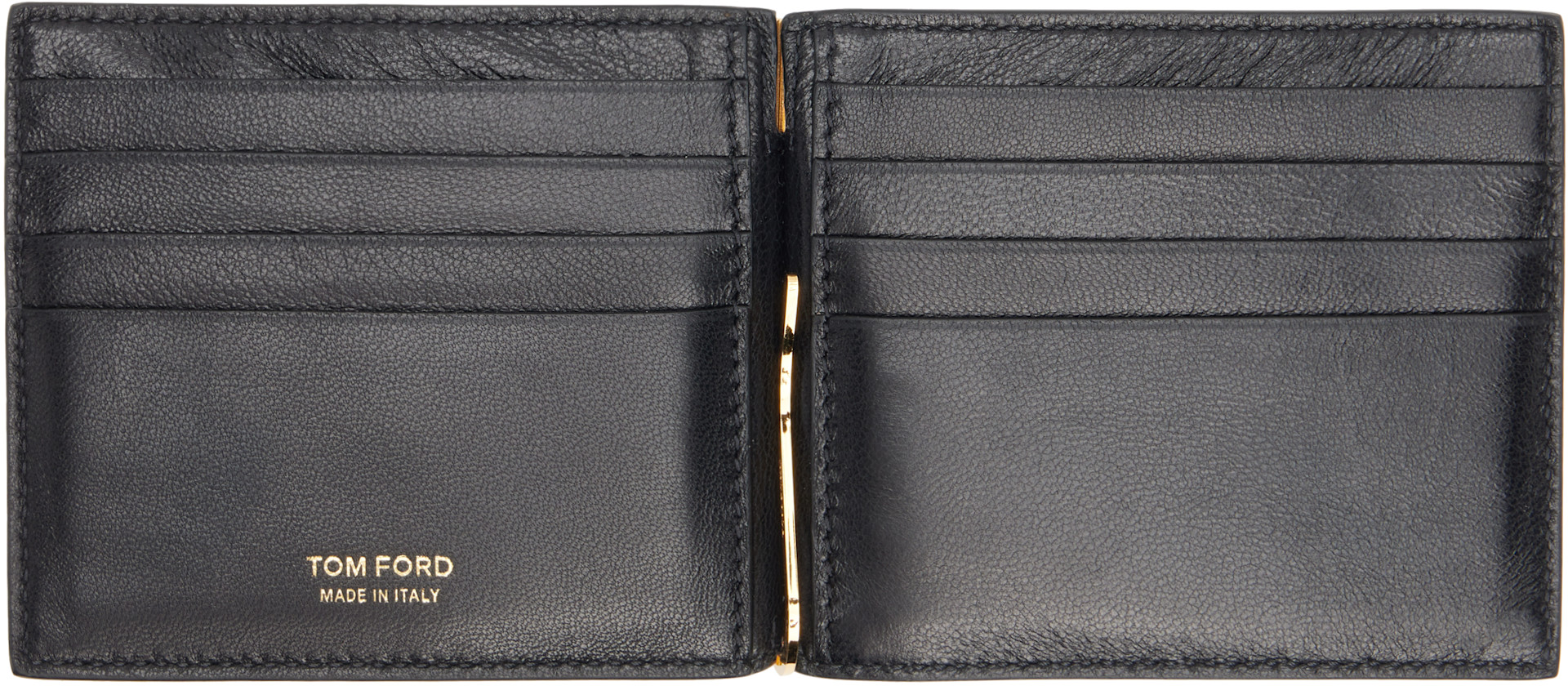 TOM FORD: Black Exotic Line Money Clip Wallet | SSENSE