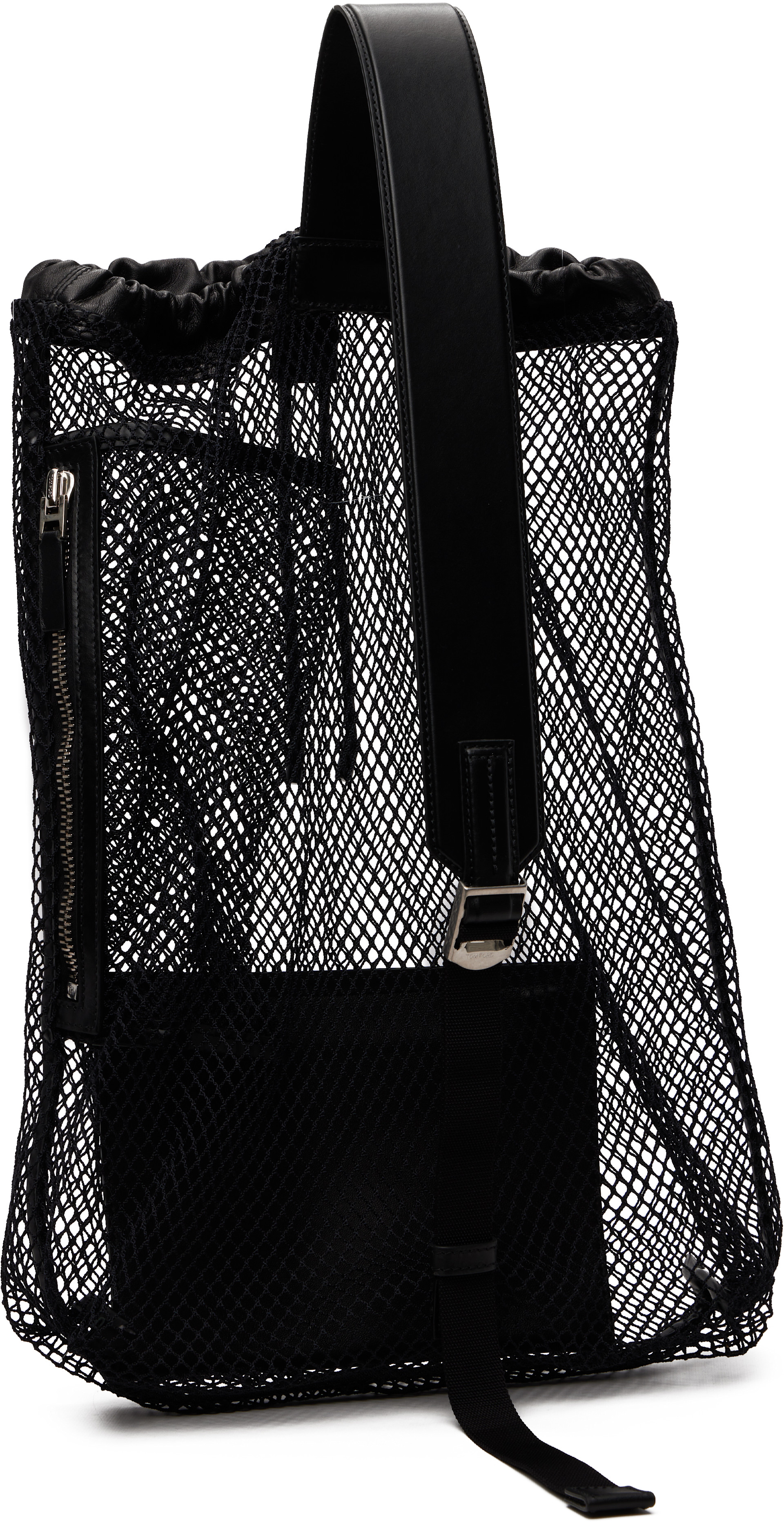 TOM FORD - ブラック Mesh Line Sling バックパック