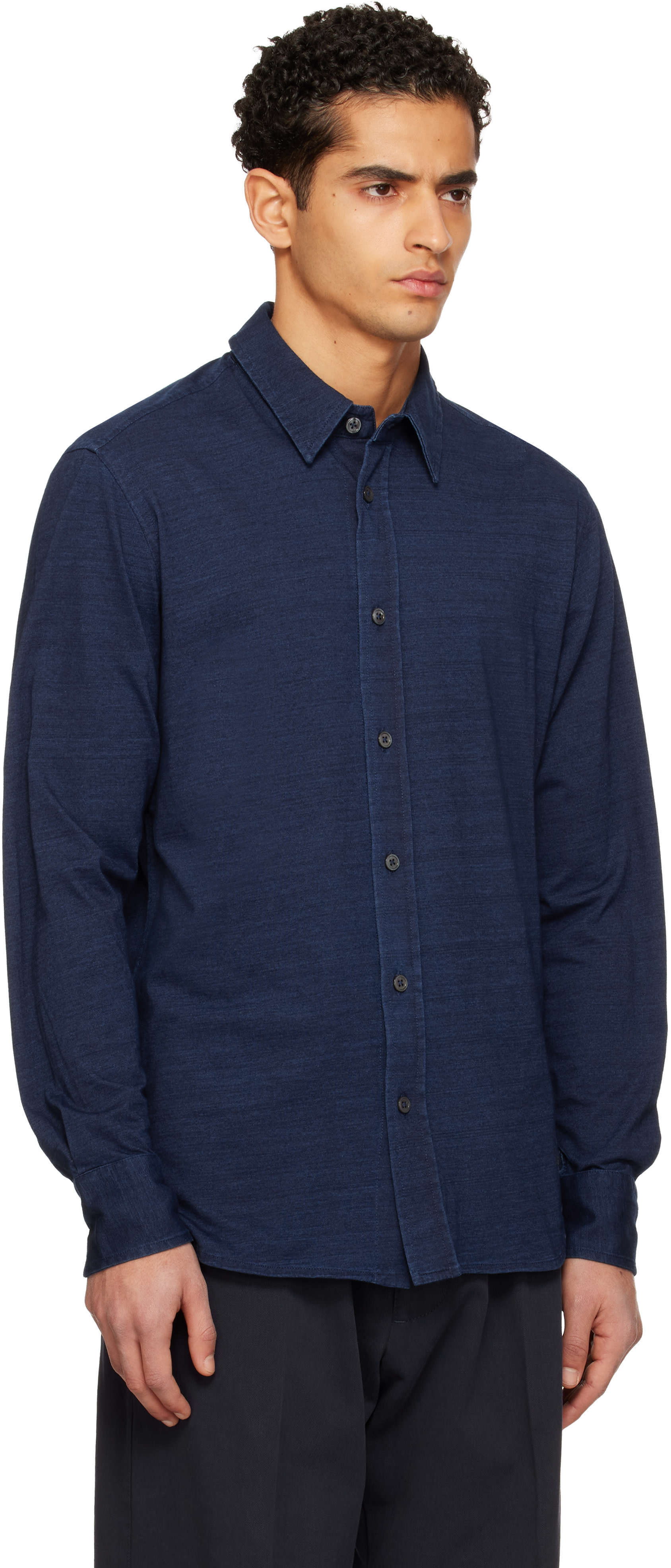 TOM FORD - Chemise bleue en coton