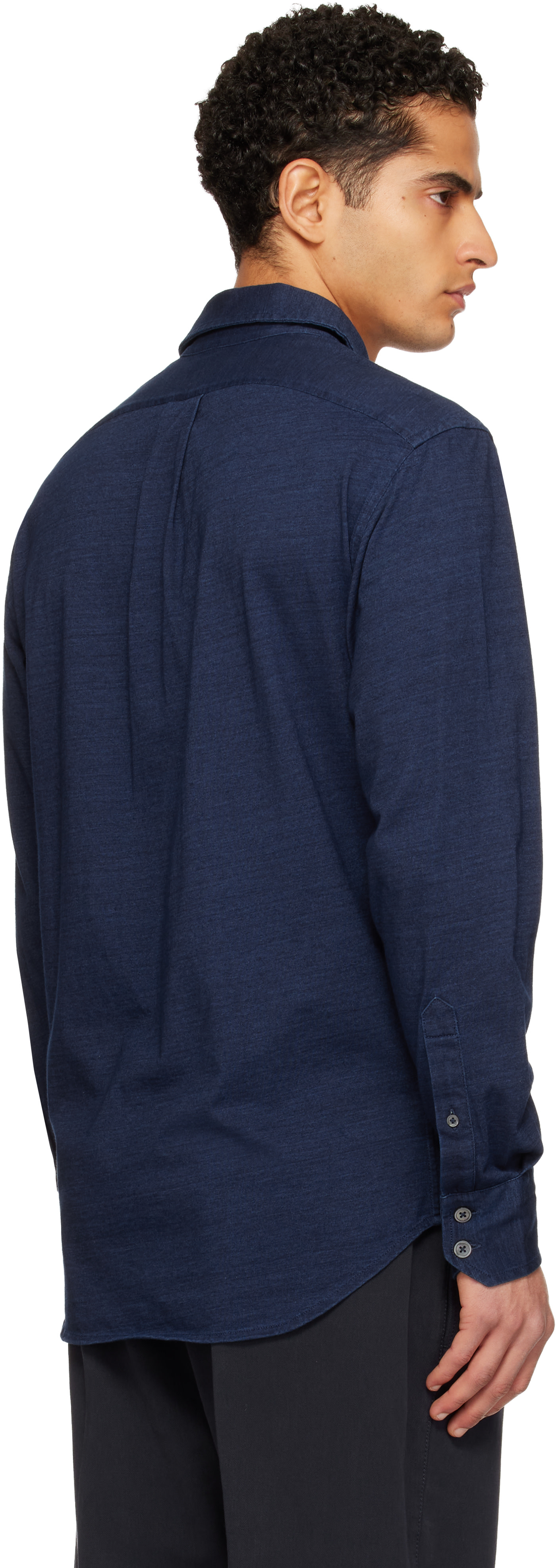 TOM FORD - Chemise bleue en coton