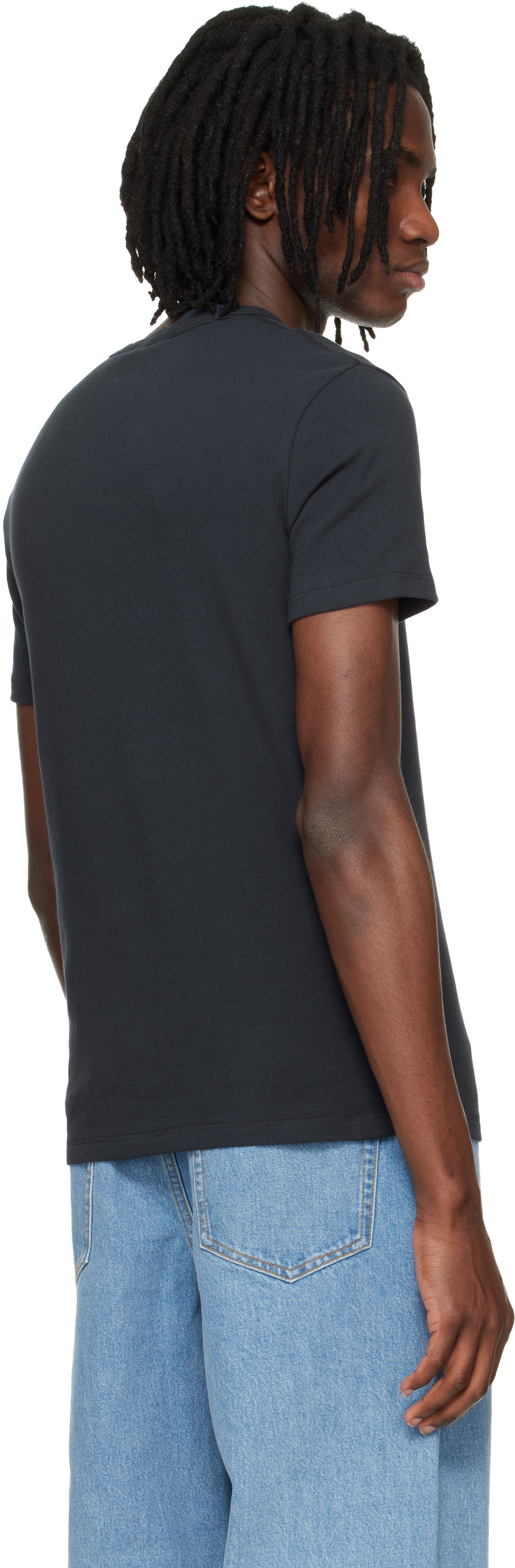 TOM FORD - Navy Cotton Crewneck T-shirt