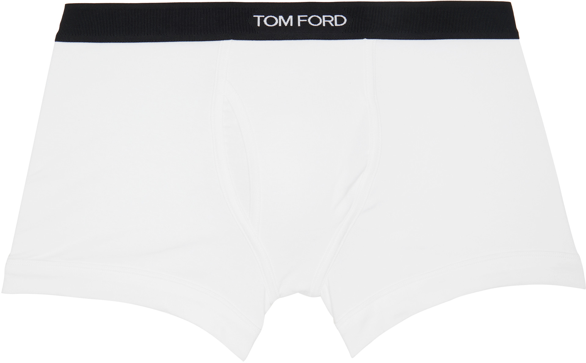 TOM FORD - Two-Pack Black & White Cotton Boxer Briefs