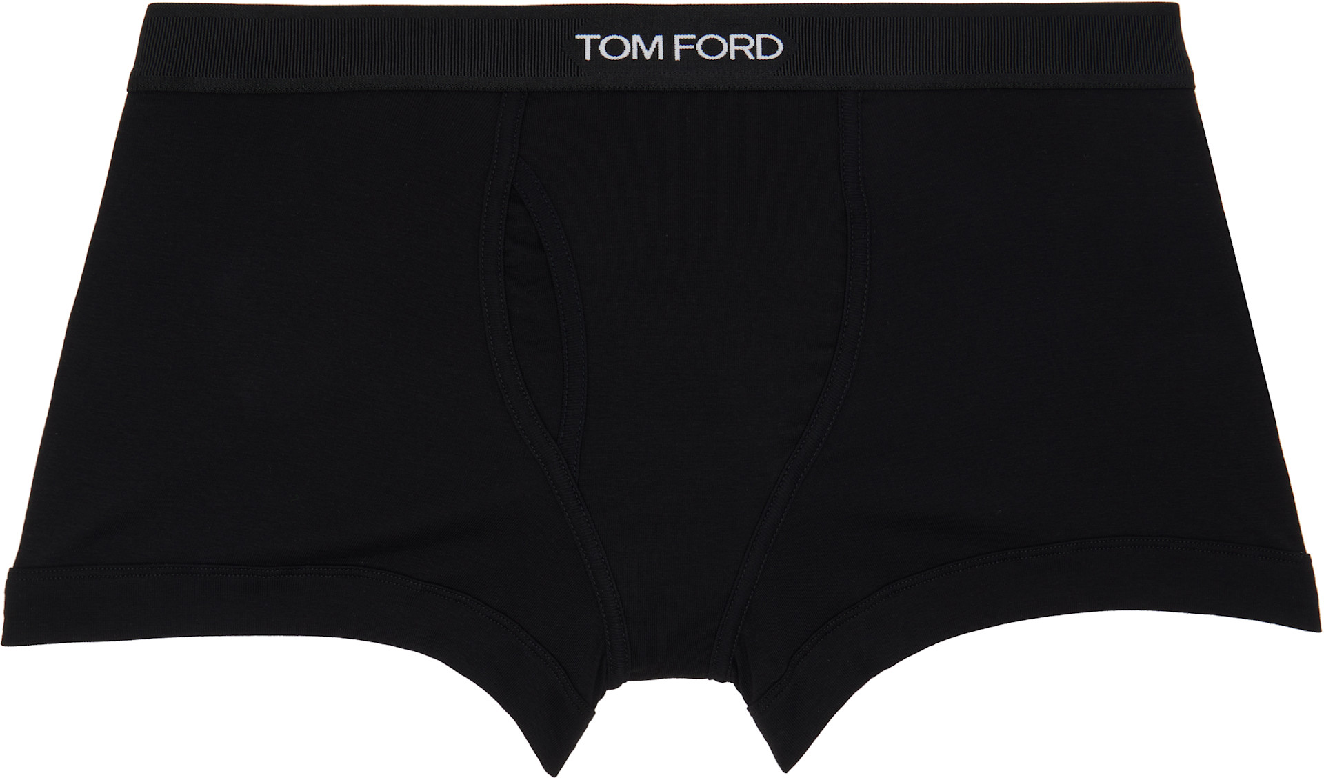 TOM FORD - Two-Pack Black & White Cotton Boxer Briefs