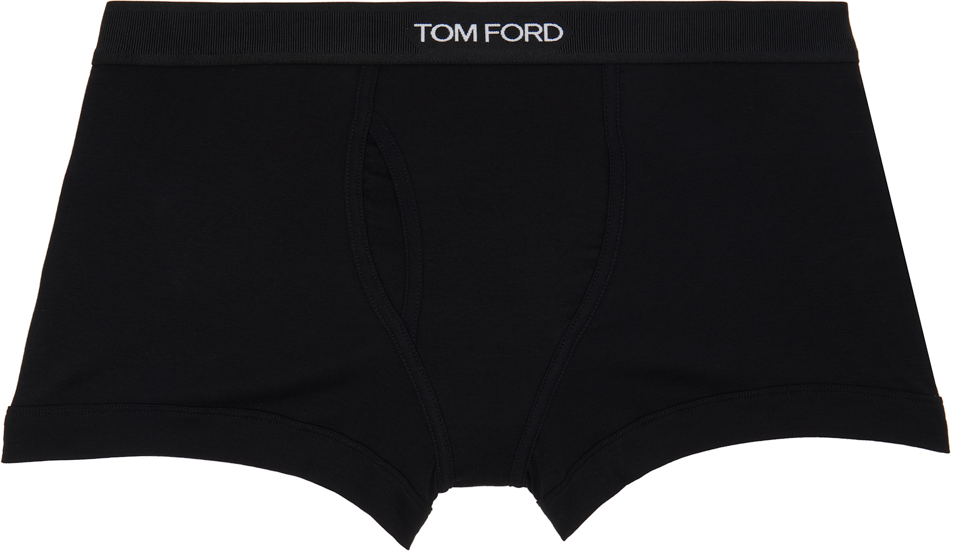 TOM FORD - Two-Pack Black Cotton Boxer Briefs