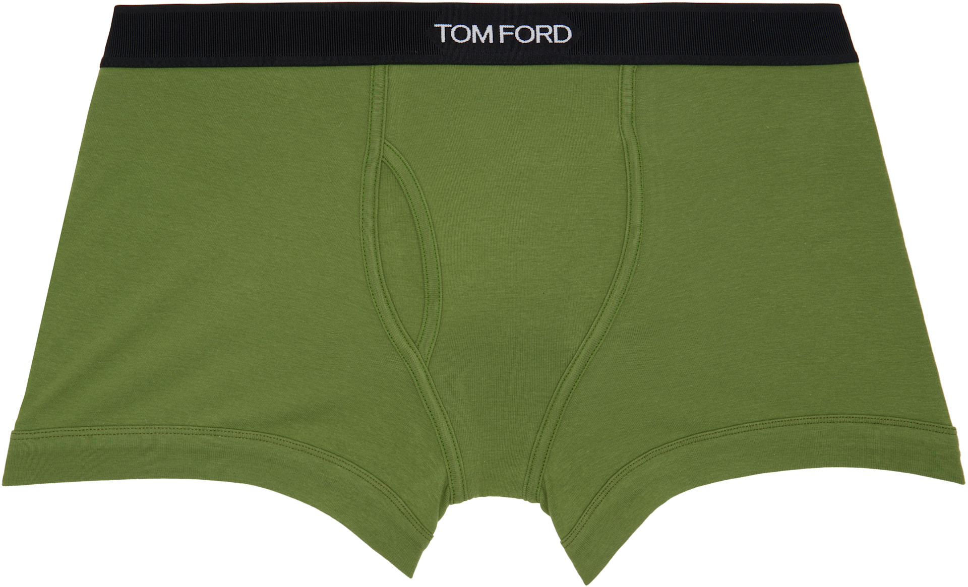 TOM FORD - Boxer vert en coton