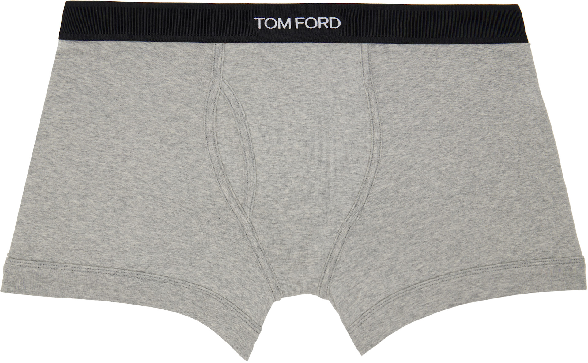 TOM FORD - Gray Cotton Boxer Briefs