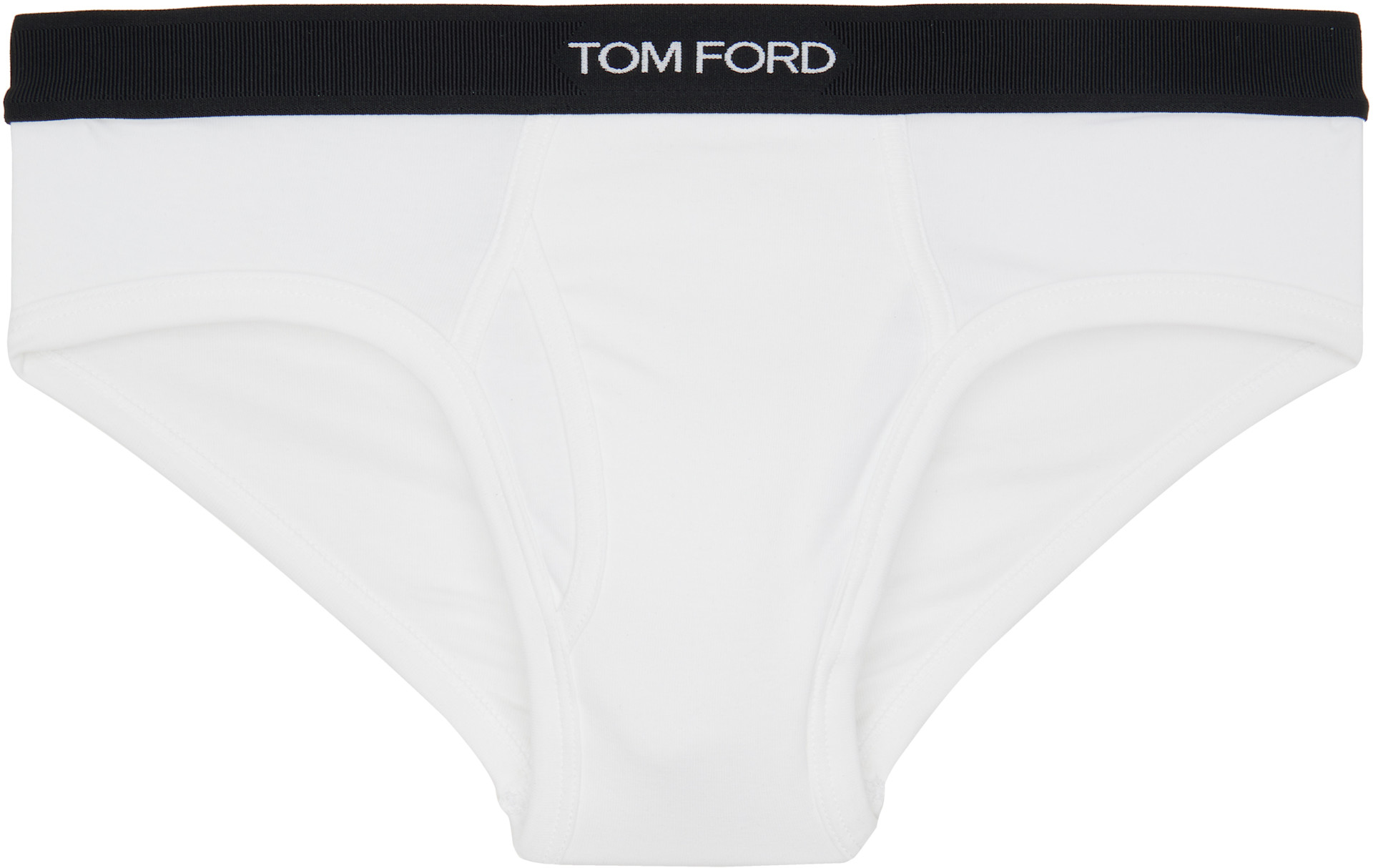 TOM FORD - Two-Pack Black & White Cotton Briefs