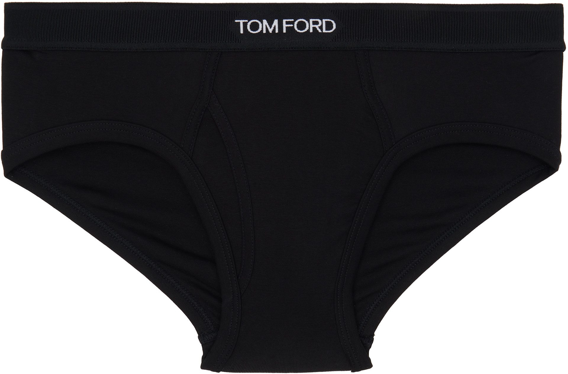 TOM FORD - Two-Pack Black & White Cotton Briefs