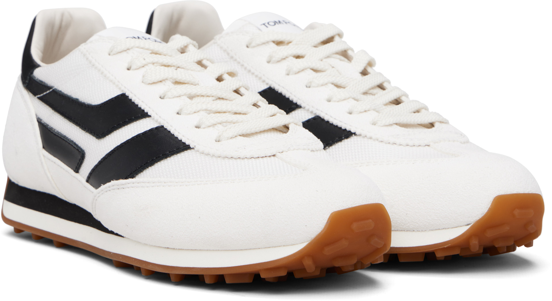 TOM FORD - Baskets Mick blanches en suède