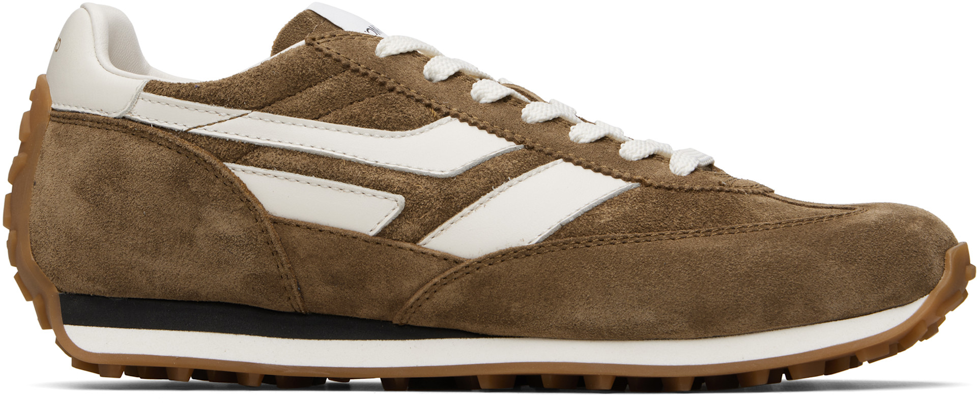 TOM FORD - Baskets Mick brunes en suède