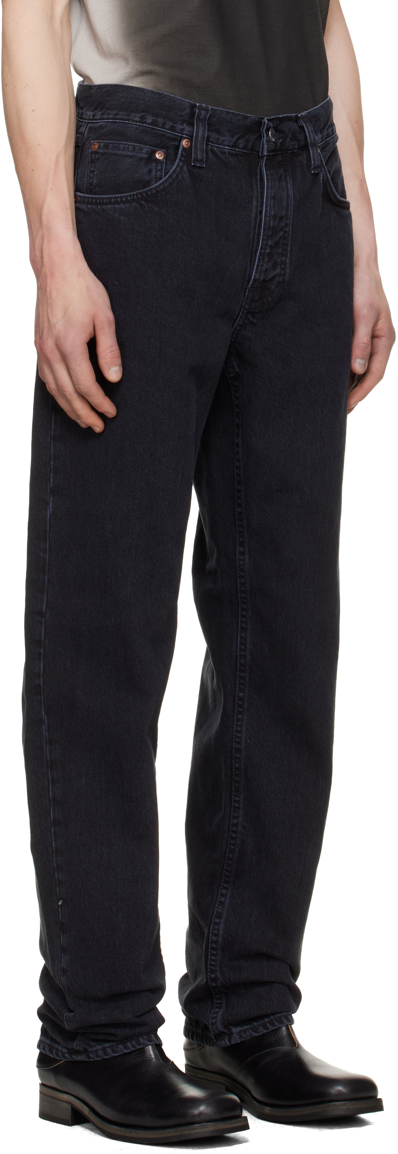 Nudie Jeans: ブルー Rad Rufus ジーンズ | SSENSE 日本
