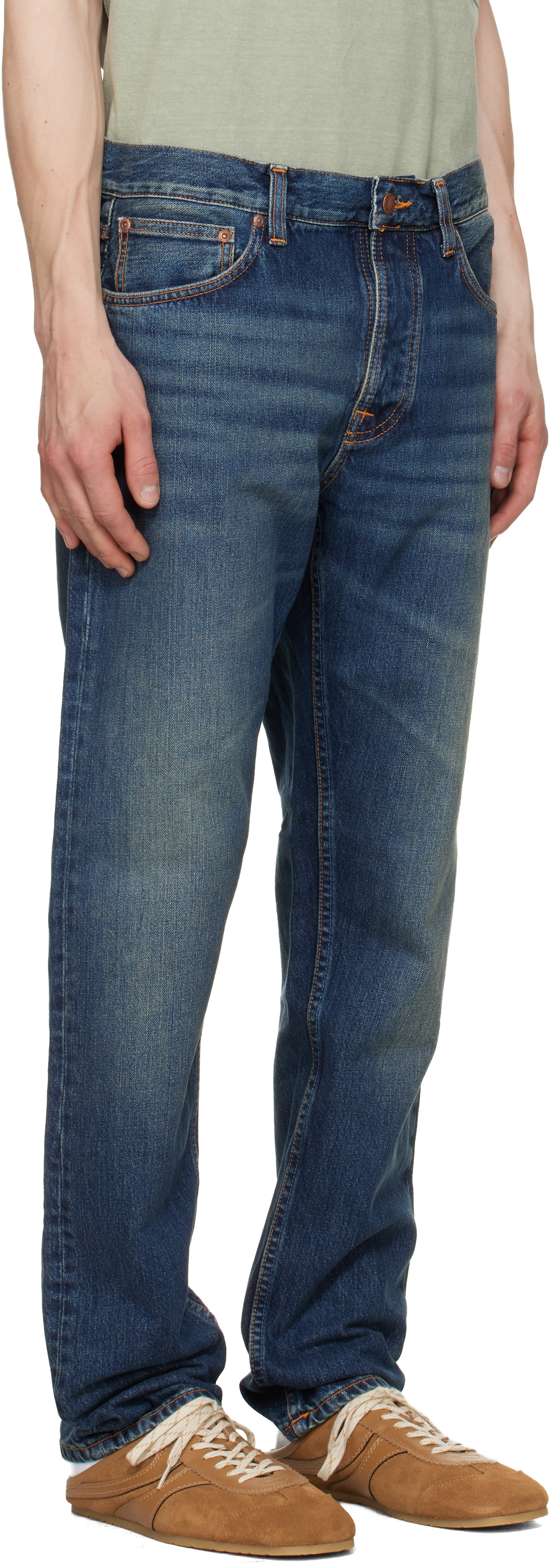 Nudie Jeans: ブルー Steady Eddie II ジーンズ | SSENSE 日本
